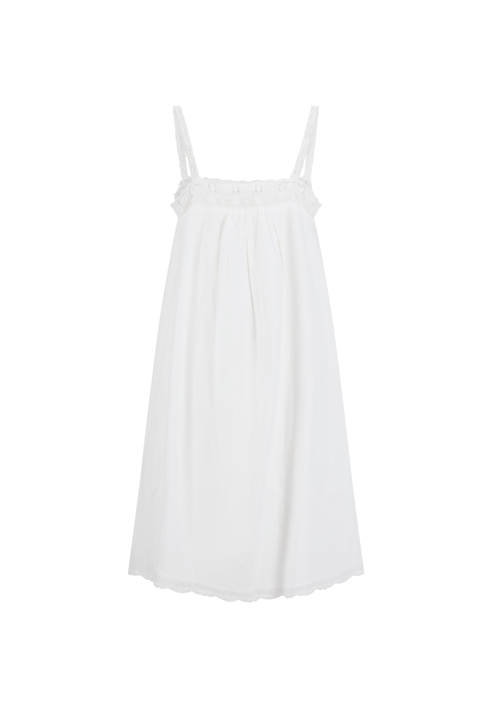 Vintage Petticoat Mini Dress - Vintage White