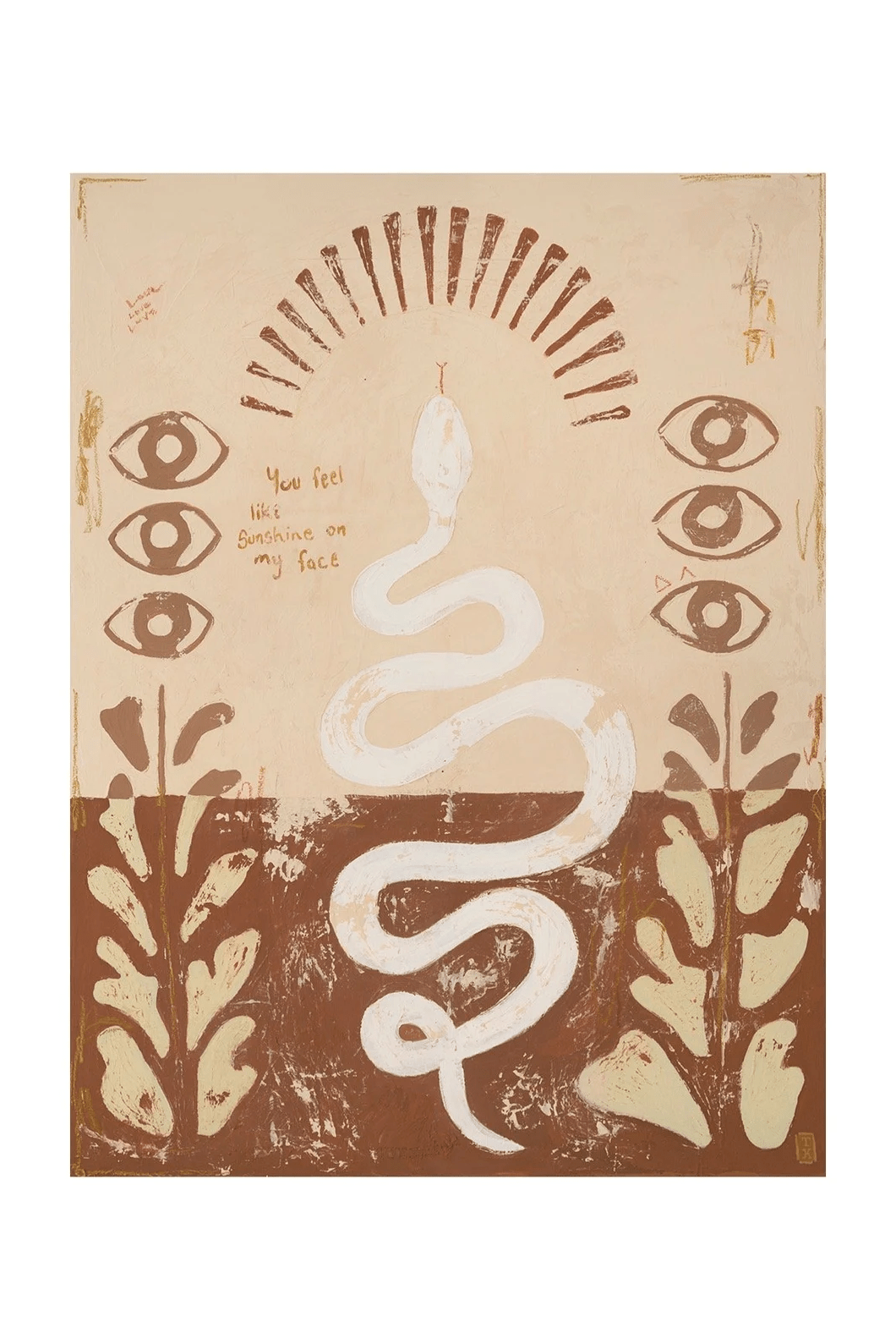 A4 Print - You Feel Like Sunshine On My Face - Wall Art - Tahnee Kelland - Women's fashion at The Freedom State