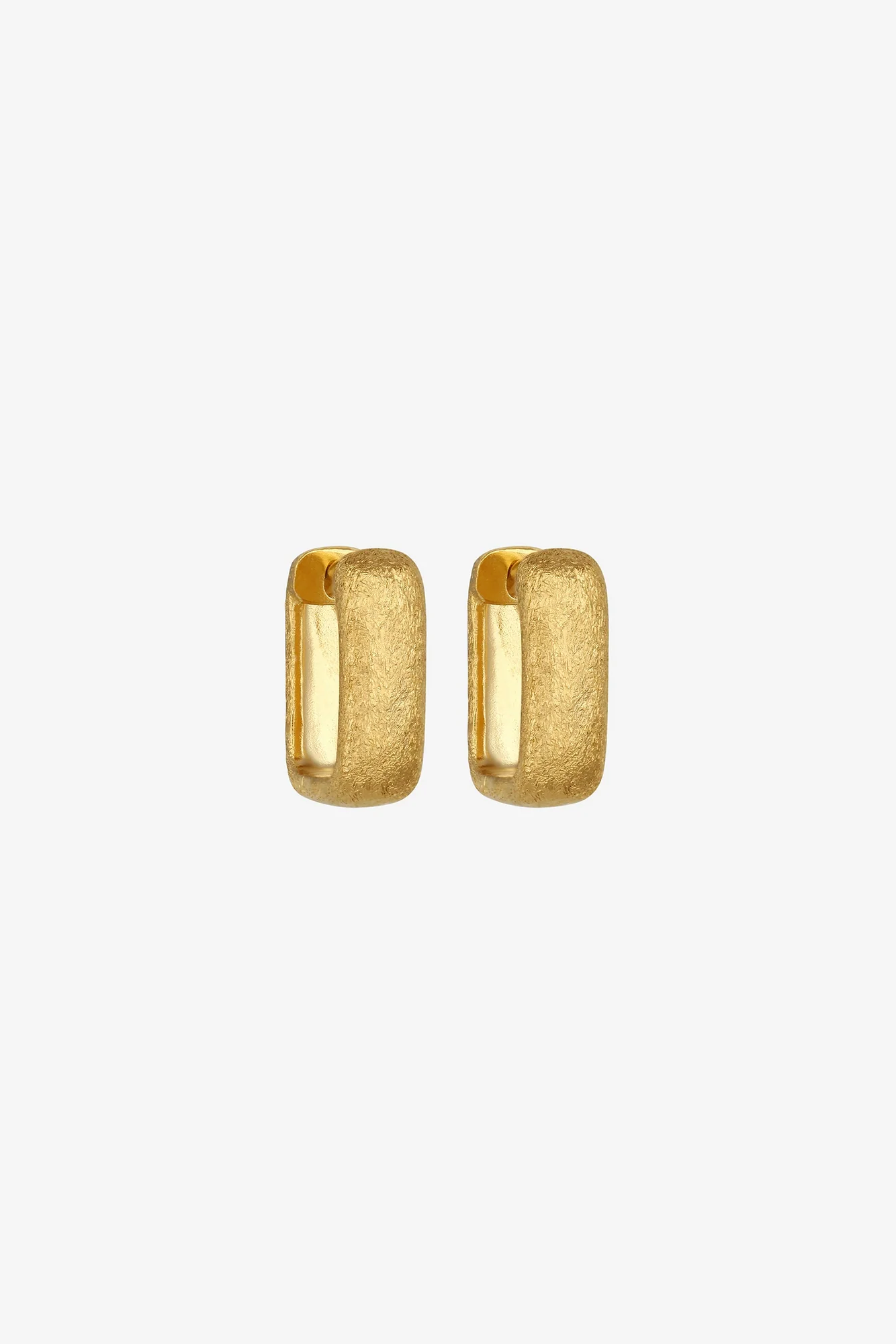 Alida Square Hoops - Gold