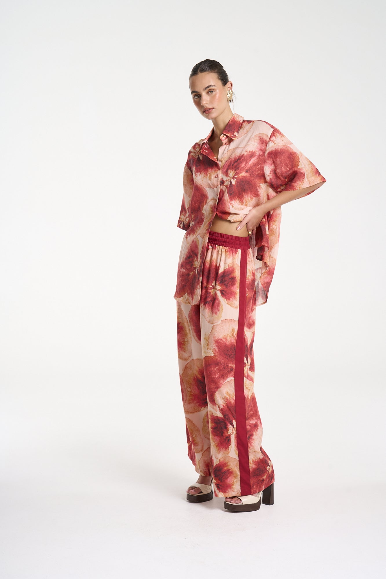 Wide Leg Pant - Aloha