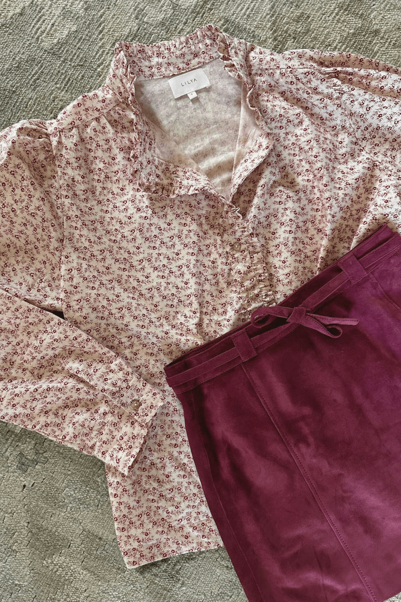 Amina Blouse - Aspen Floral - Shirts - Lilya - Women's fashion at The Freedom State