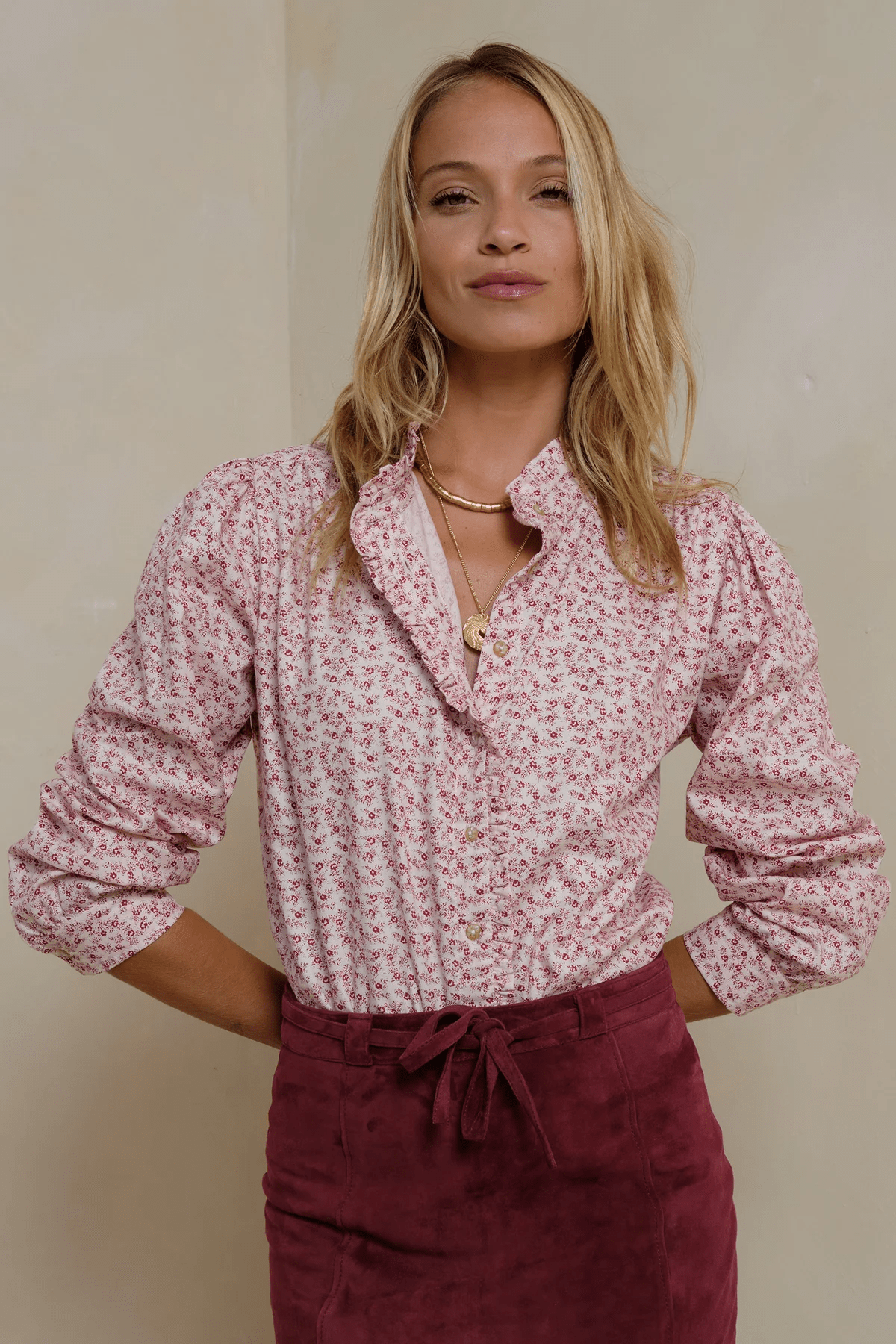Amina Blouse - Aspen Floral - Shirts - Lilya - Women's fashion at The Freedom State