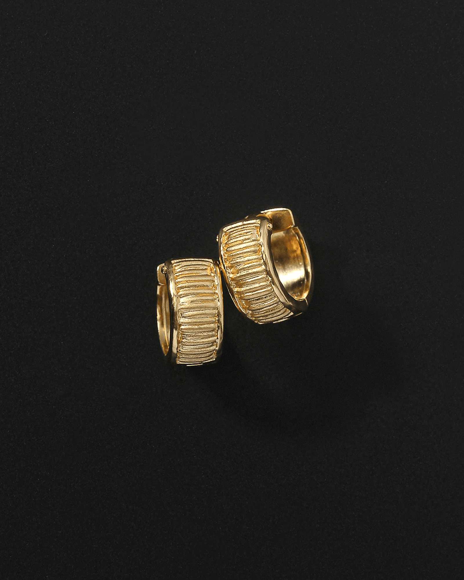 Arete Wide Huggies - Gold - Earrings - Temple Of The Sun - Women's fashion at The Freedom State