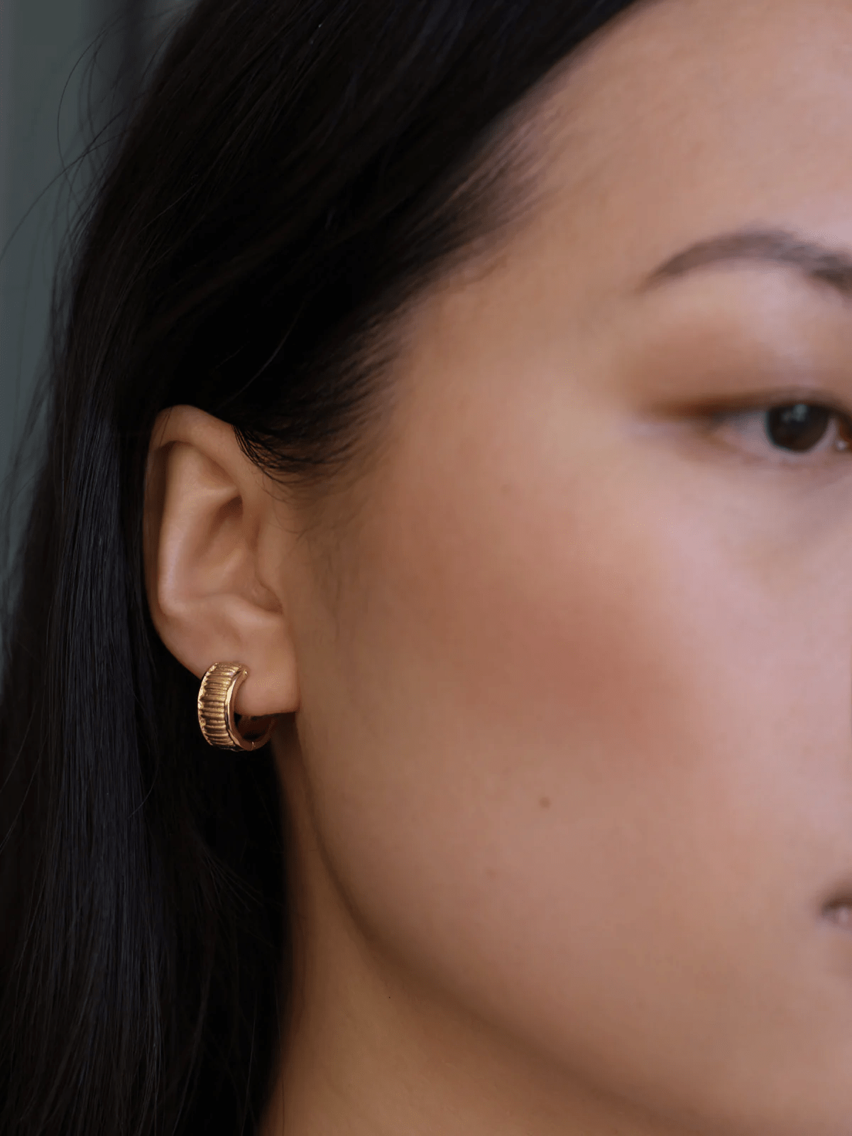 Arete Wide Huggies - Gold - Earrings - Temple Of The Sun - Women's fashion at The Freedom State