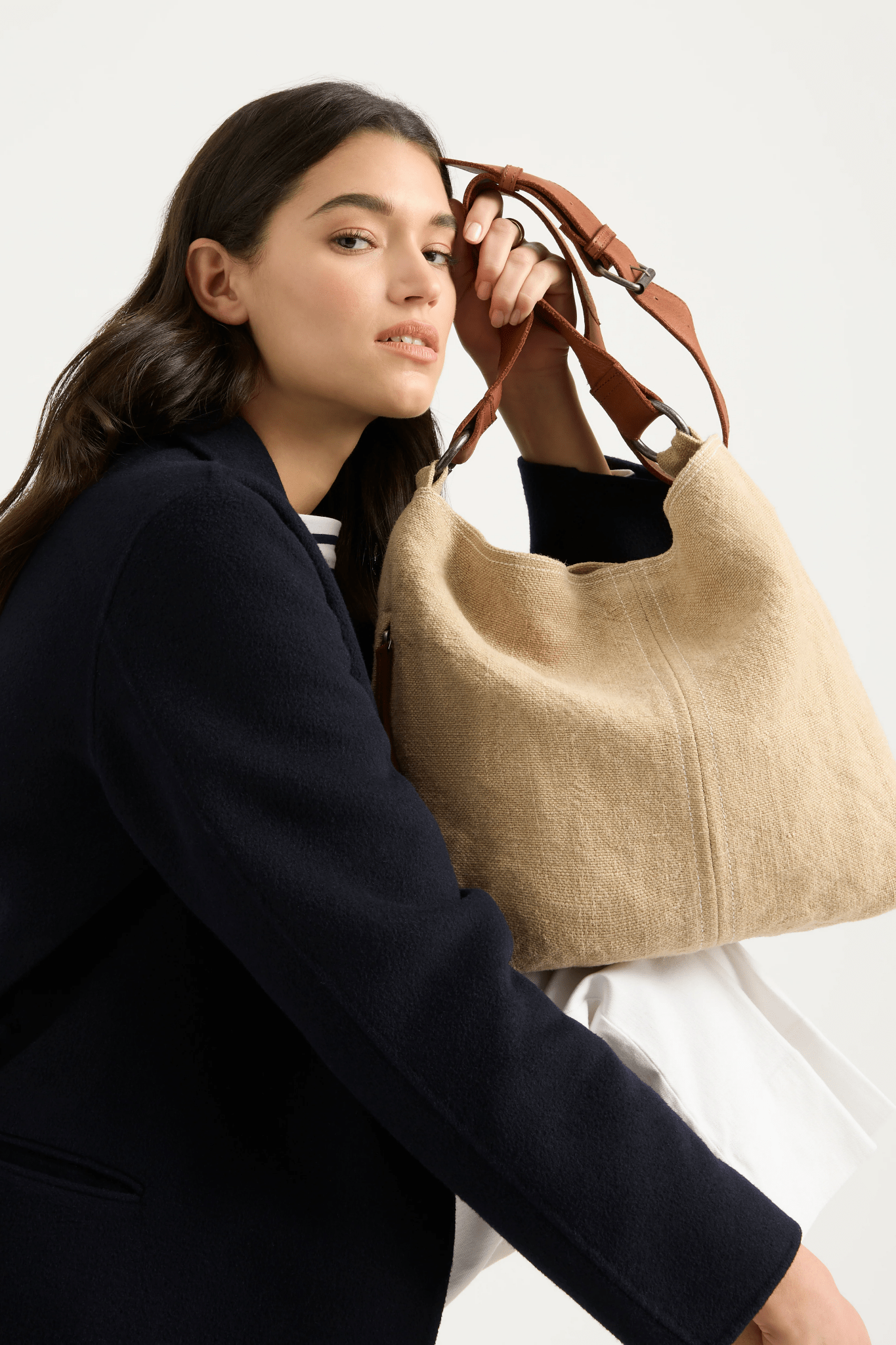 Baby Jute Slouchy Bag - Natural - Bags - Juju & Co - Women's fashion at The Freedom State