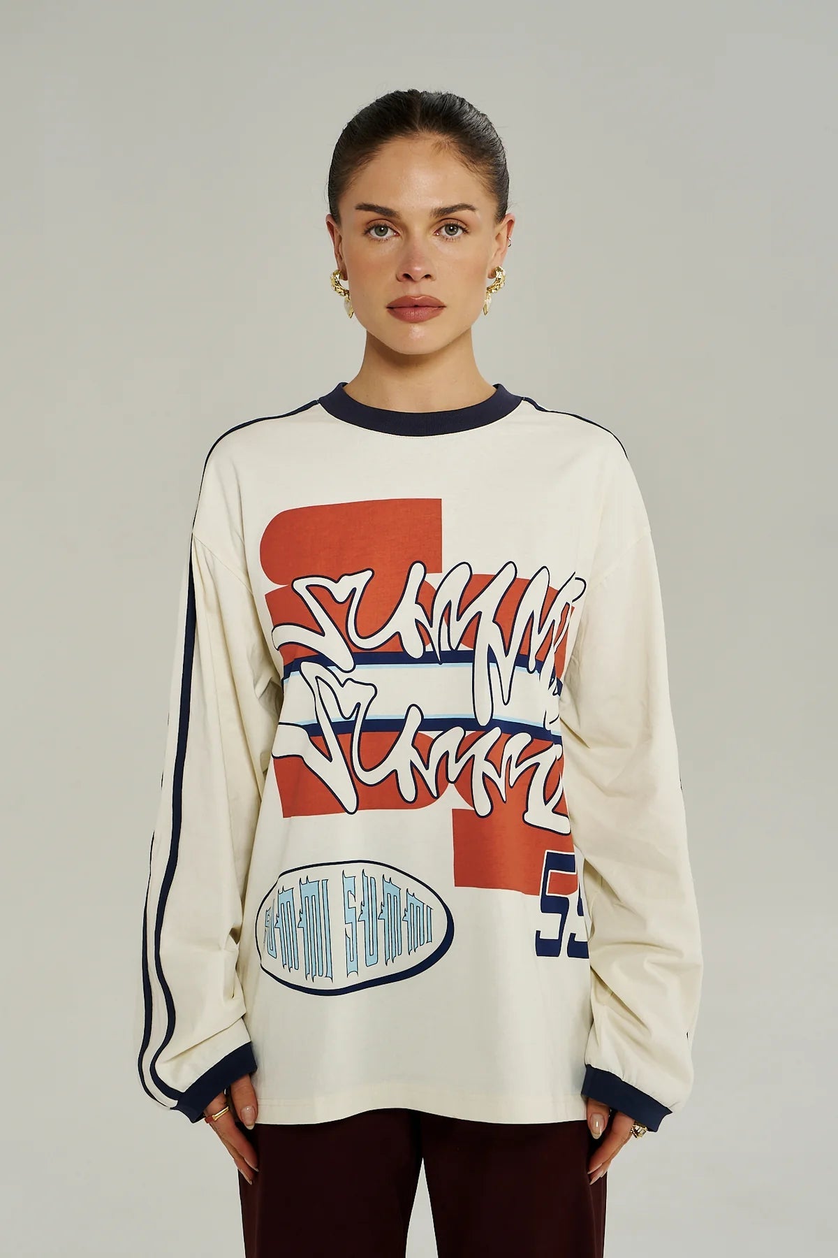 Bleu 55 LS Tee - Vintage White - T-Shirts - Summi Summi - Women's fashion at The Freedom State