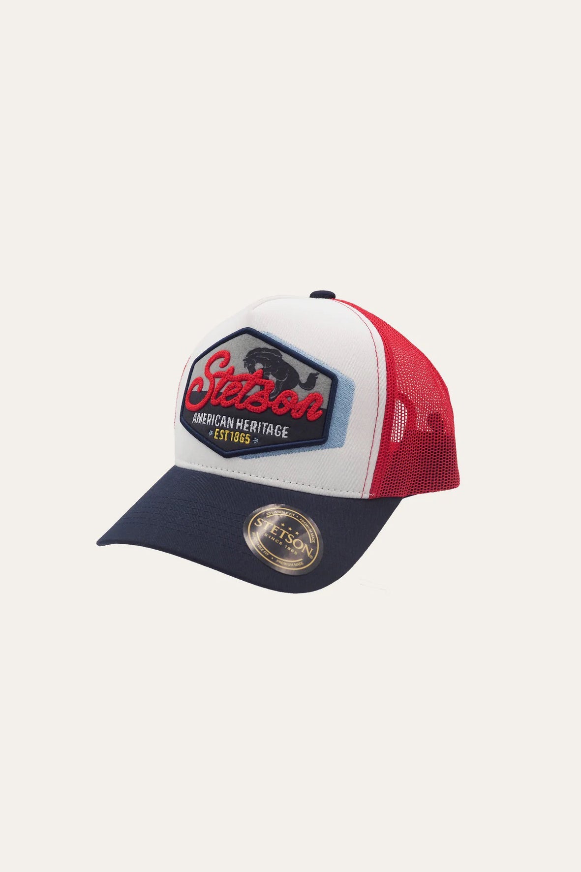 Bronco Trucker Cap - Red - Caps - Stetson - Women's fashion at The Freedom State