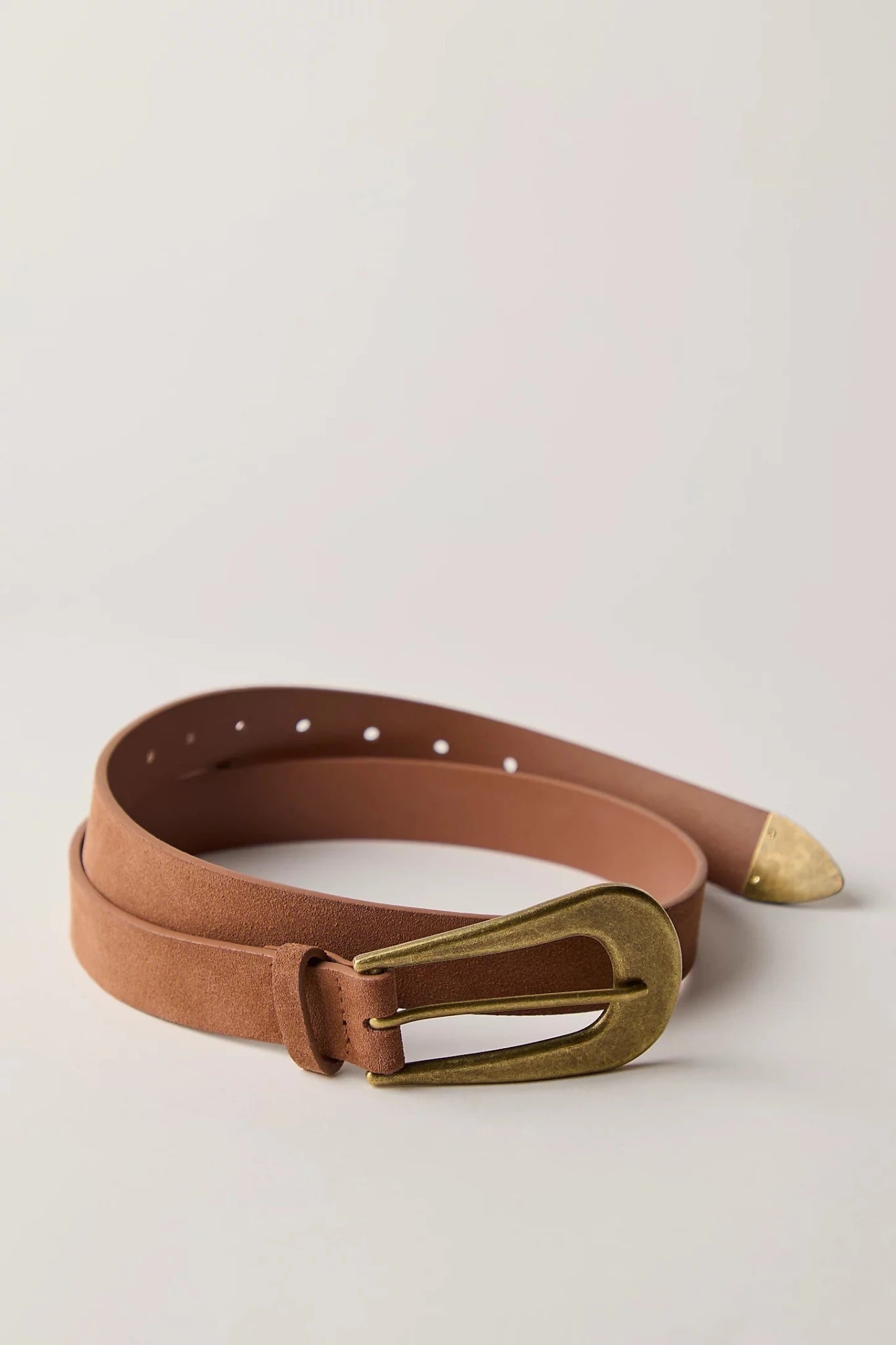 Cannon Suede Belt - Cognac - Belts - Free People - Women's fashion at The Freedom State