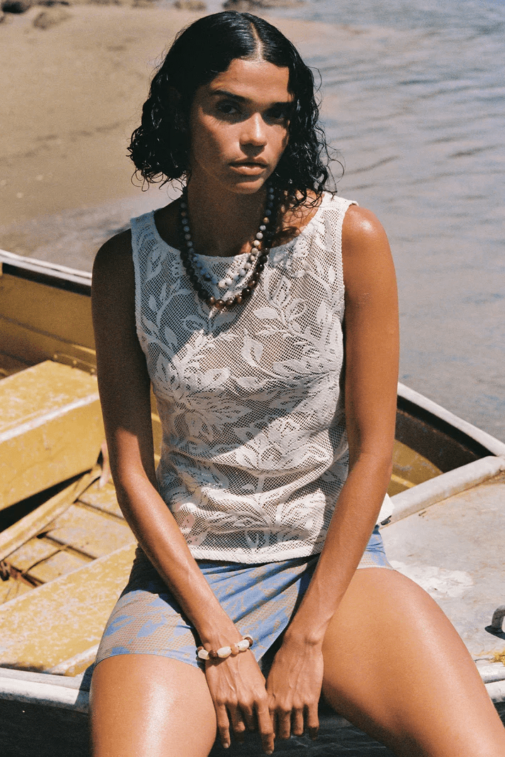 Carmen Top - Trellis - Fashion Tops - Soleil Soleil - Women's fashion at The Freedom State
