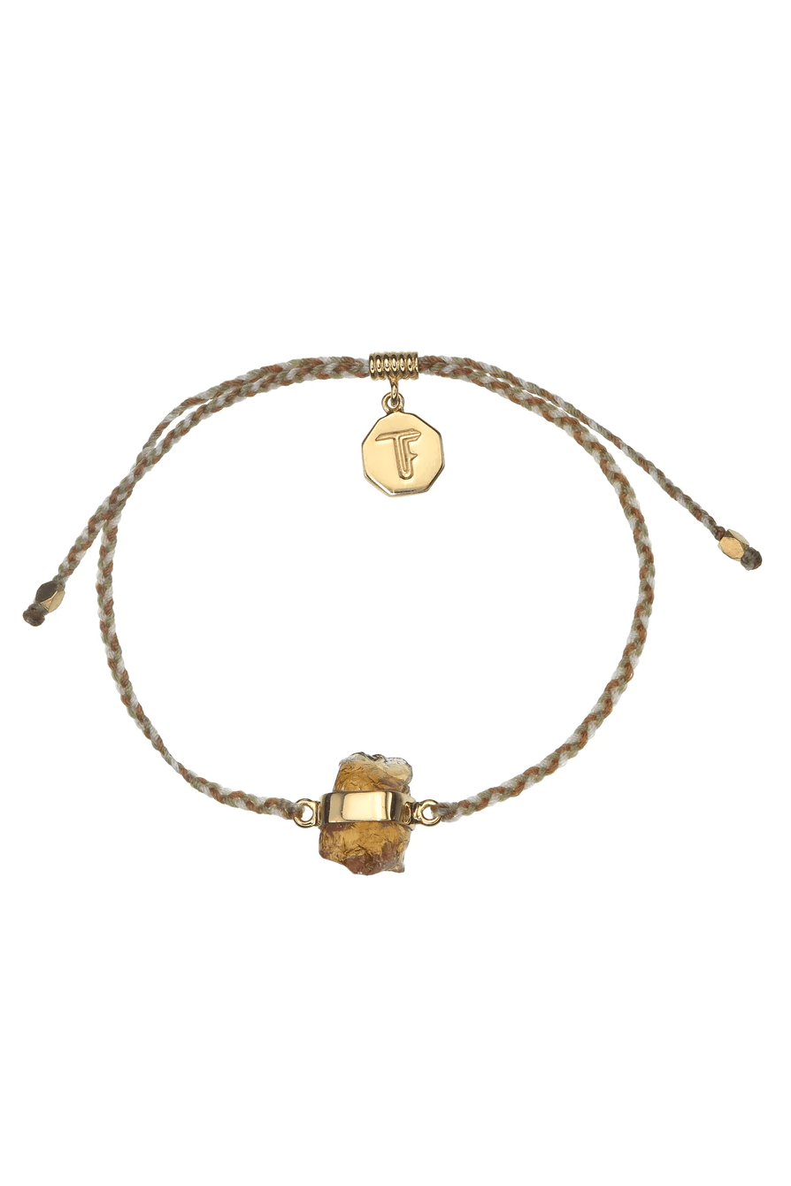 Citrine Crystal Bracelet | Autumnal - Gold - Bracelets - Tiger Frame - Women's fashion at The Freedom State