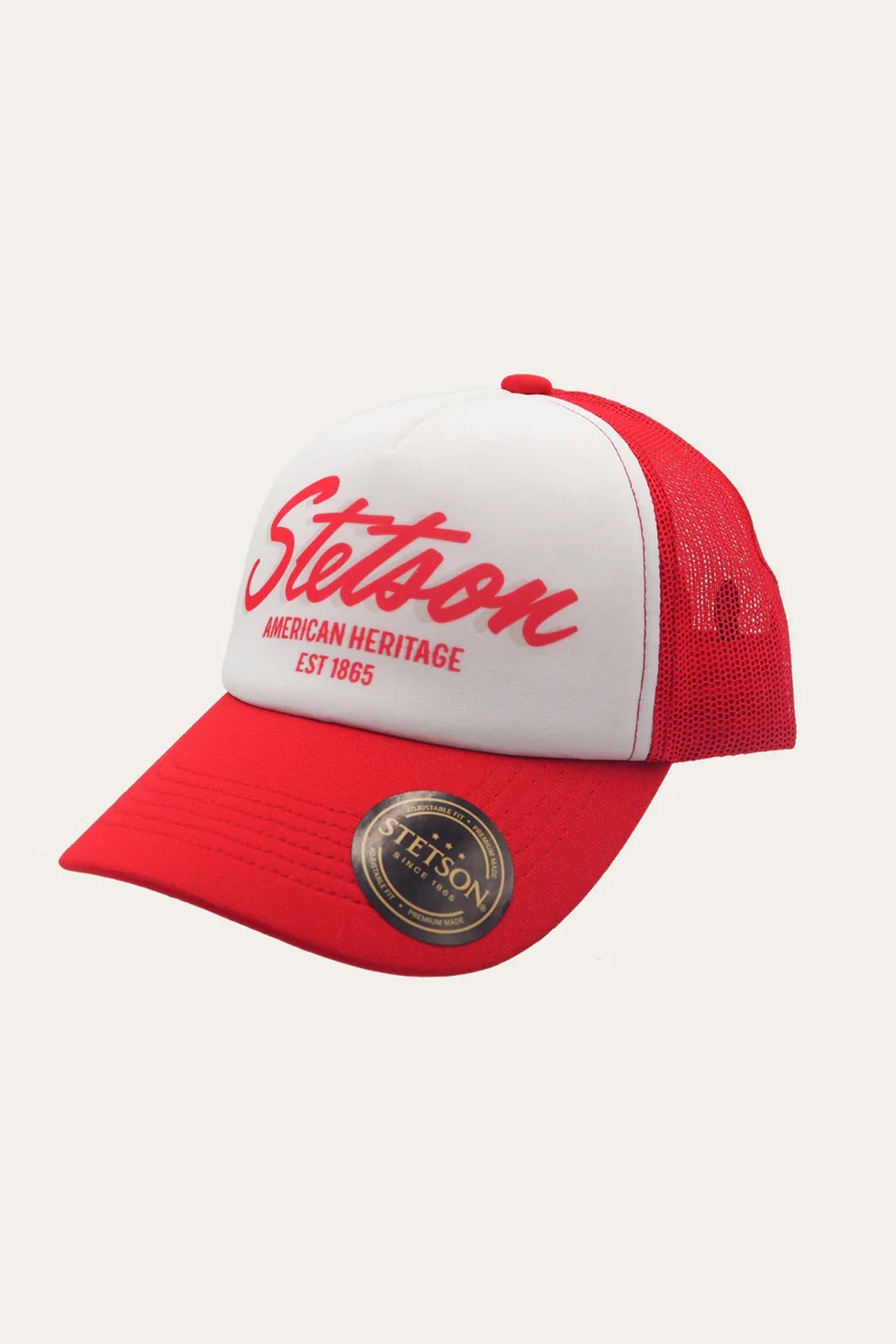Classic Trucker Cap - Red - Caps - Stetson - Women's fashion at The Freedom State