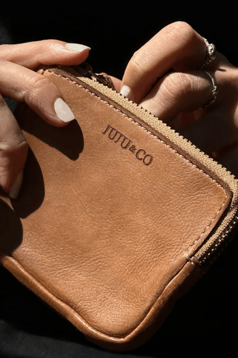Compact Pouch - Tan - Wallets - Juju & Co - Women's fashion at The Freedom State
