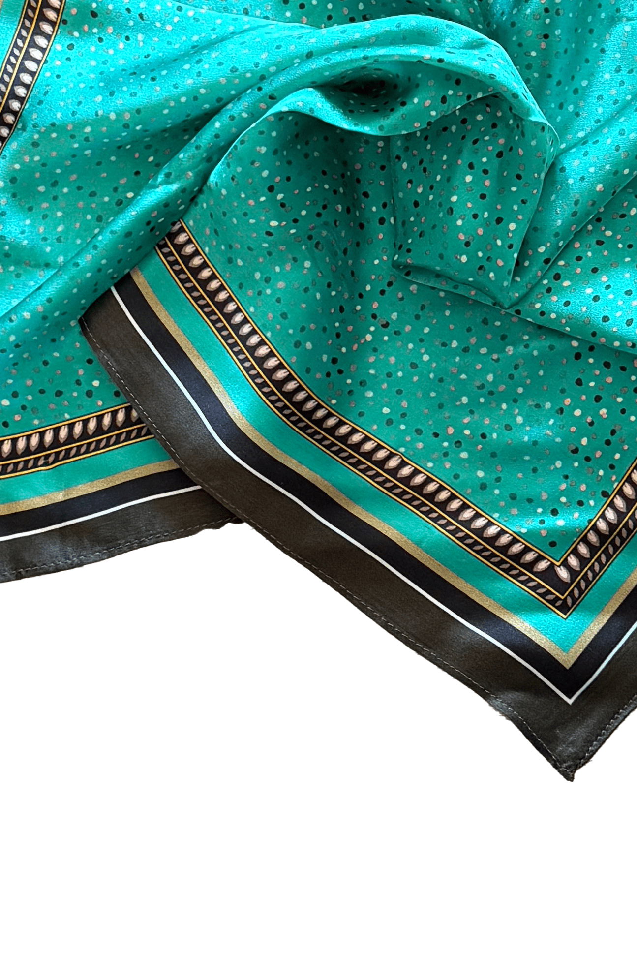 Confetti 100% Silk Scarf - Turquoise - Hair & Scarves - The Freedom State - Women's fashion at The Freedom State
