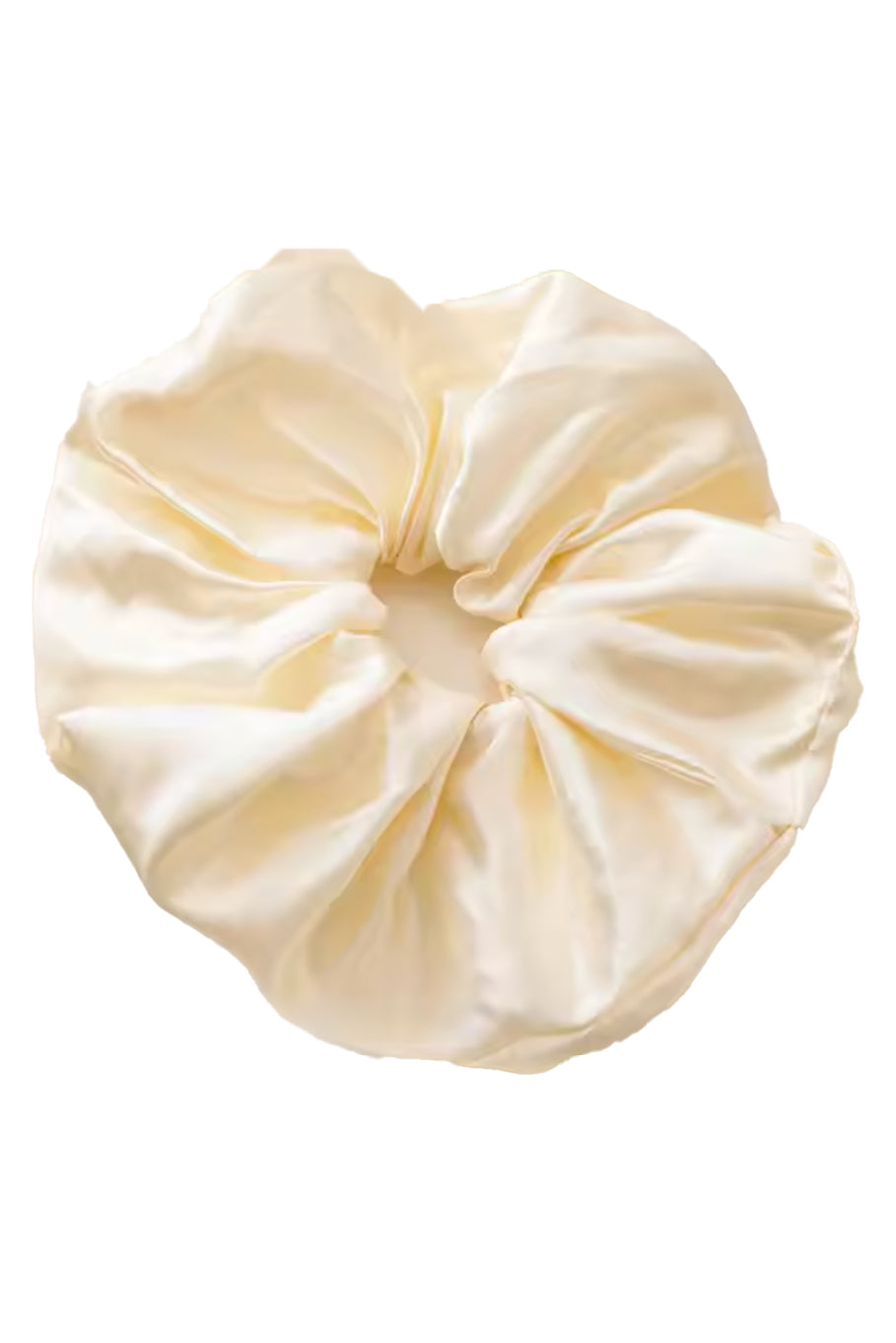 Oversized Satin Scrunchie - Ivory