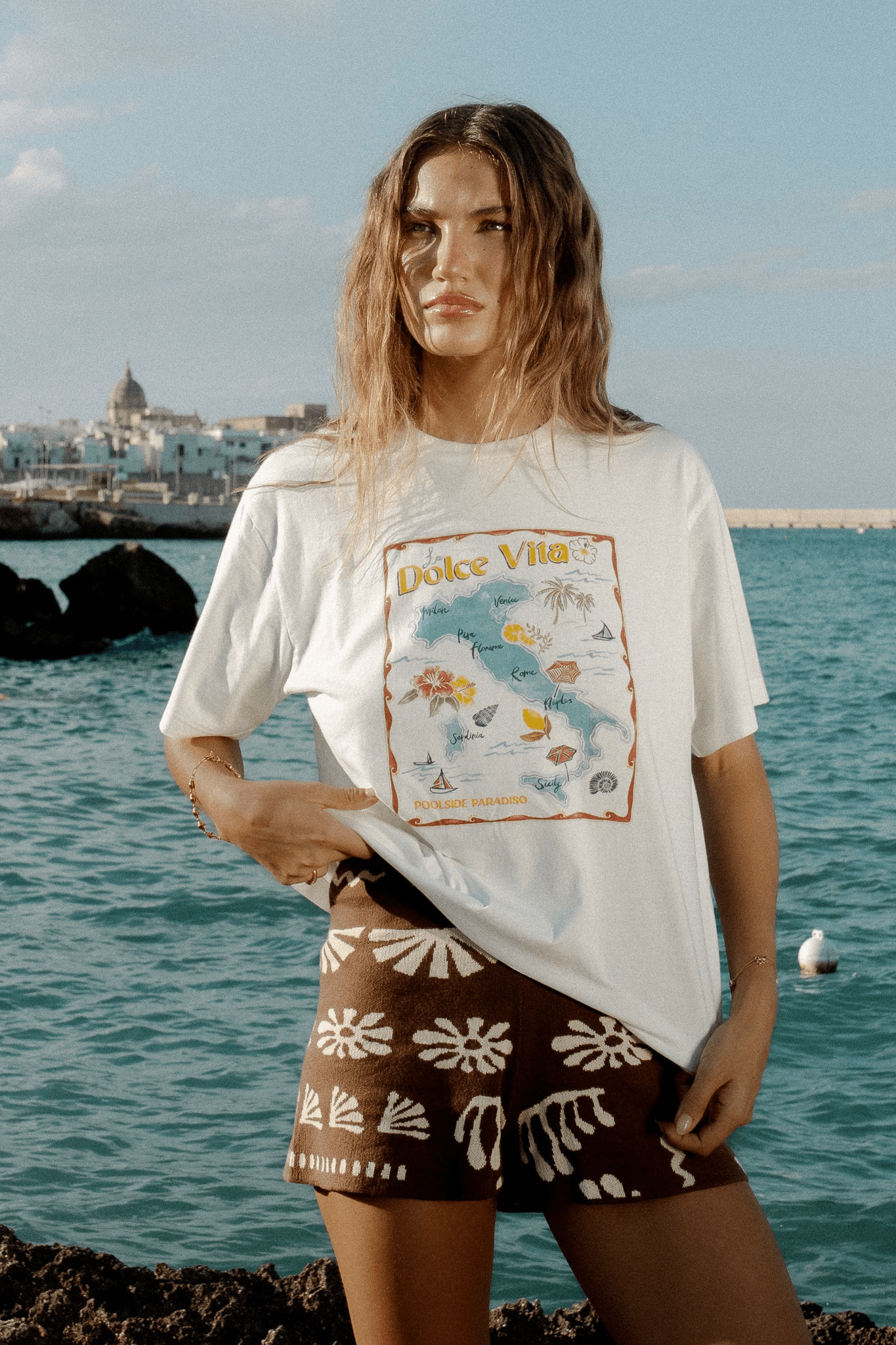 Dolce Vita Tee - Vanilla - T-Shirts - Poolside Paradiso