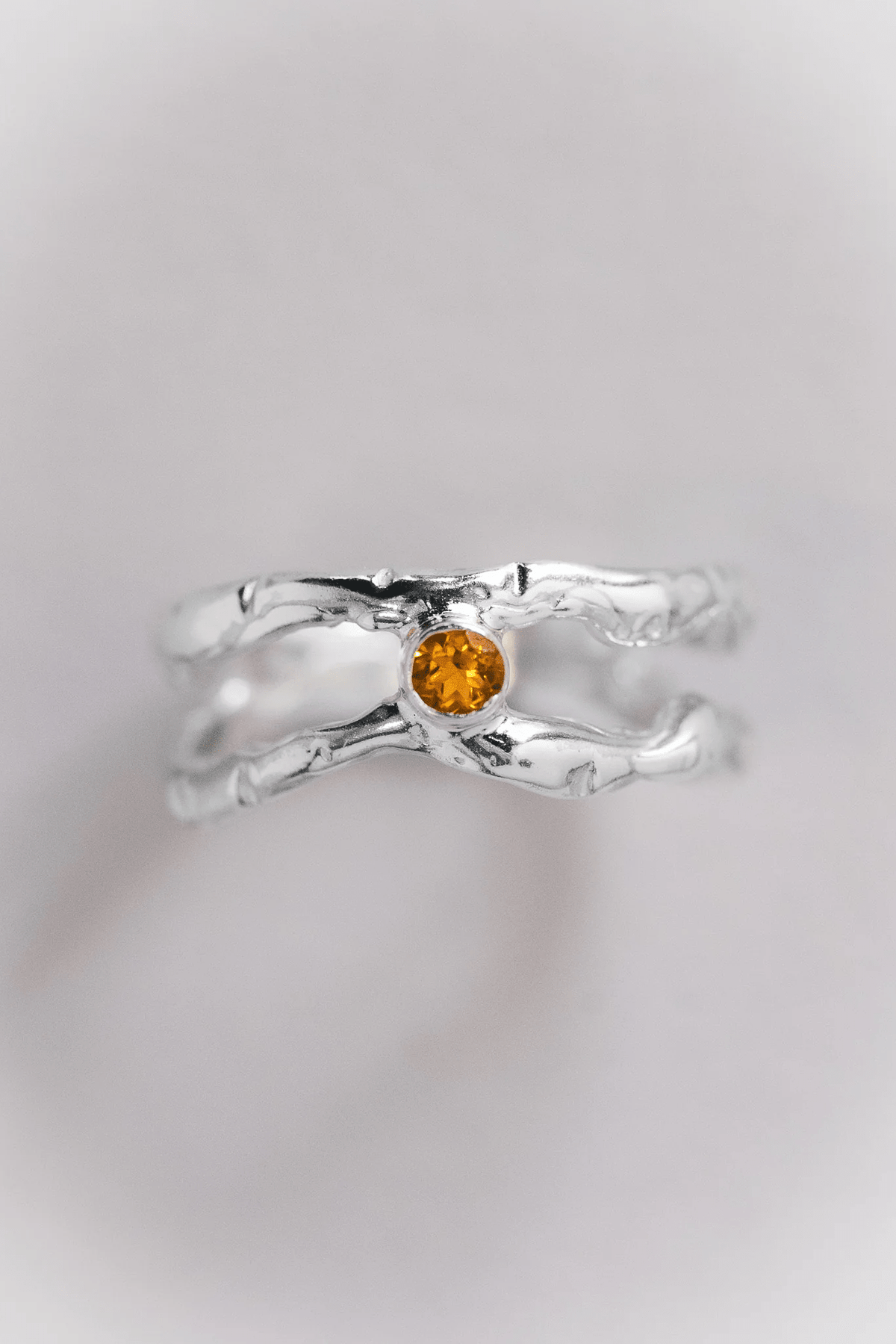 Double Trouble Ring - Yellow Sapphire - Rings - Epta - Women's fashion at The Freedom State