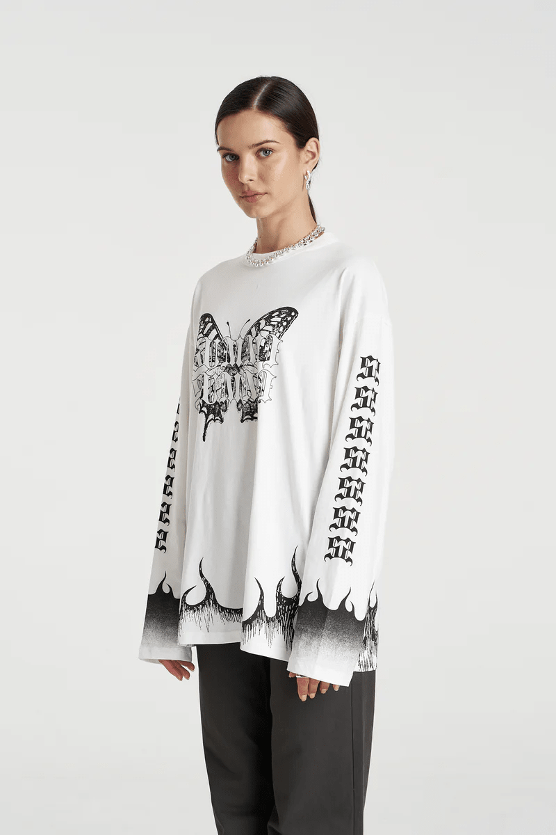Eden Ls Tee - Lily White - T-Shirts - Summi Summi - Women's fashion at The Freedom State