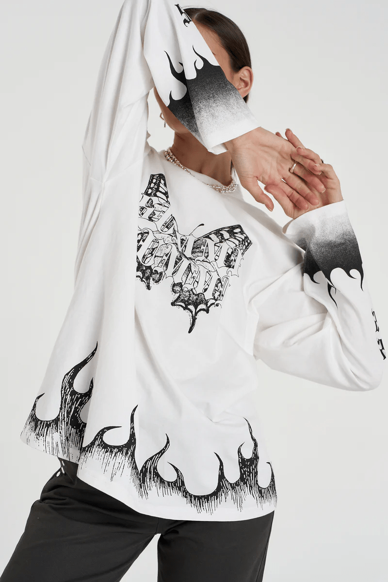 Eden Ls Tee - Lily White - T-Shirts - Summi Summi - Women's fashion at The Freedom State