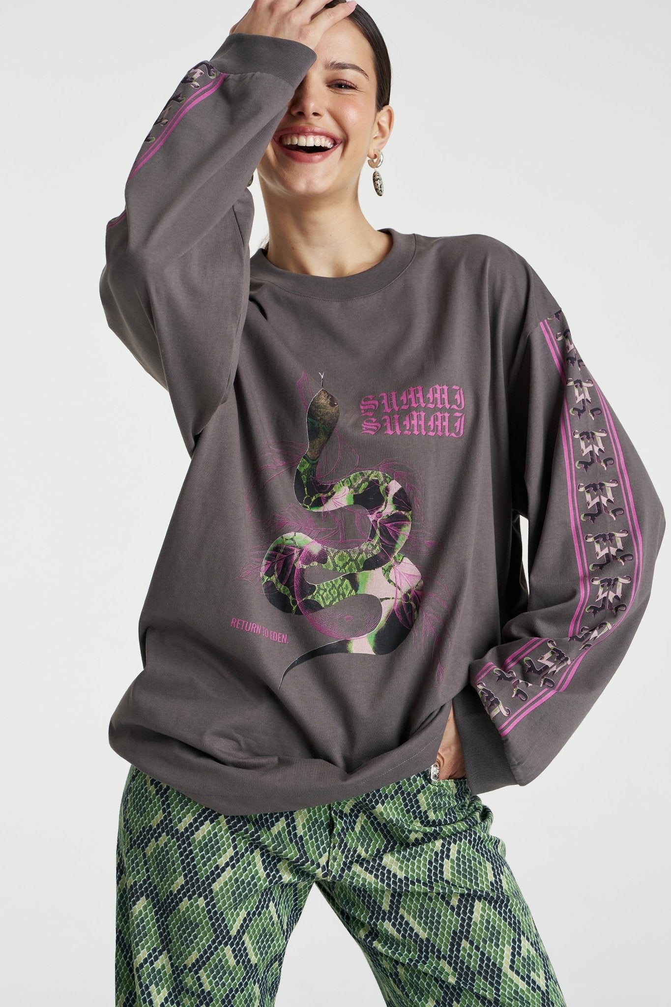 Eden LS Tee - Shadow - T-Shirts - Summi Summi - Women's fashion at The Freedom State