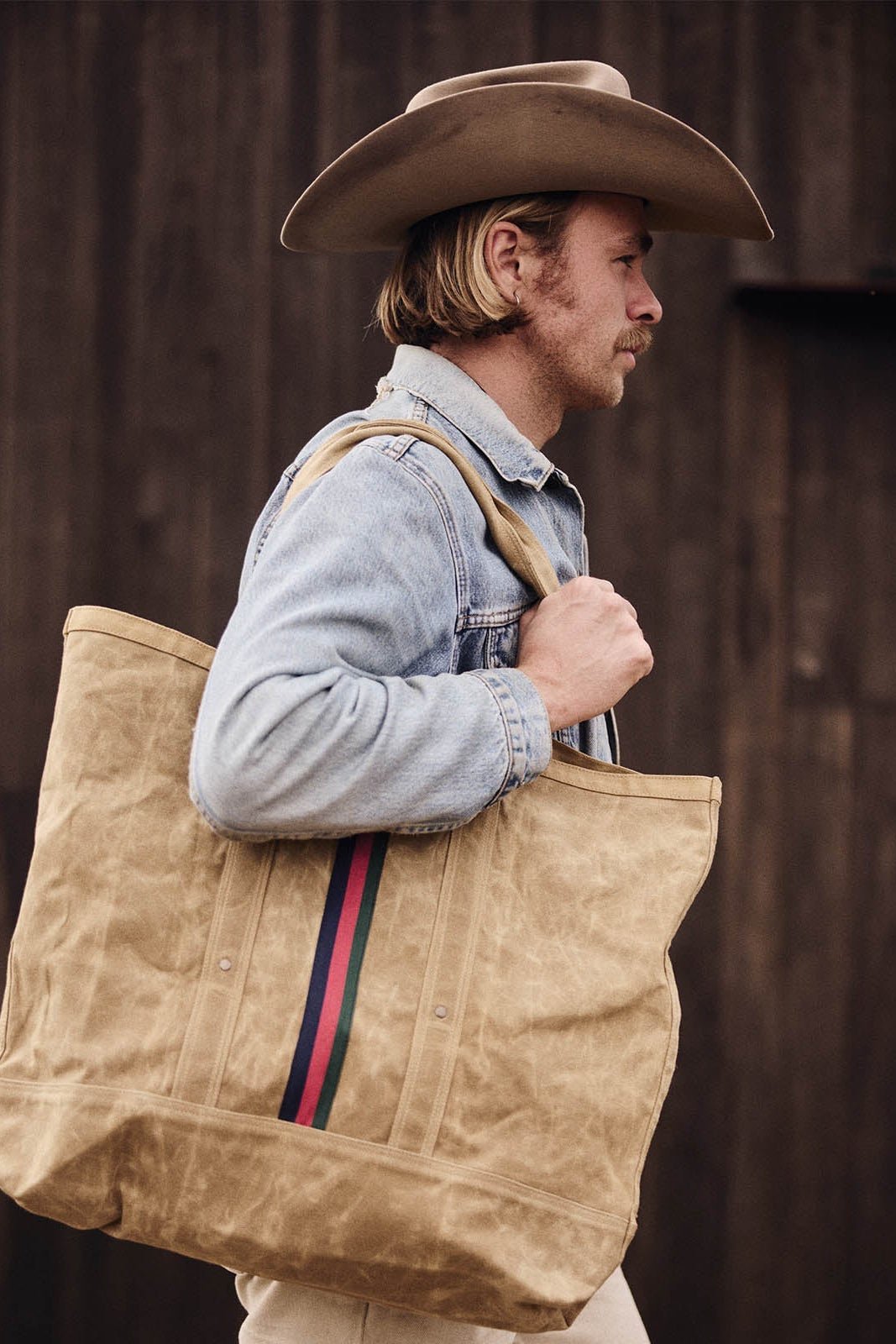 Escapee Large Canvas Tote Bag - Golden Tan - Bags - Pony Rider - Women's fashion at The Freedom State
