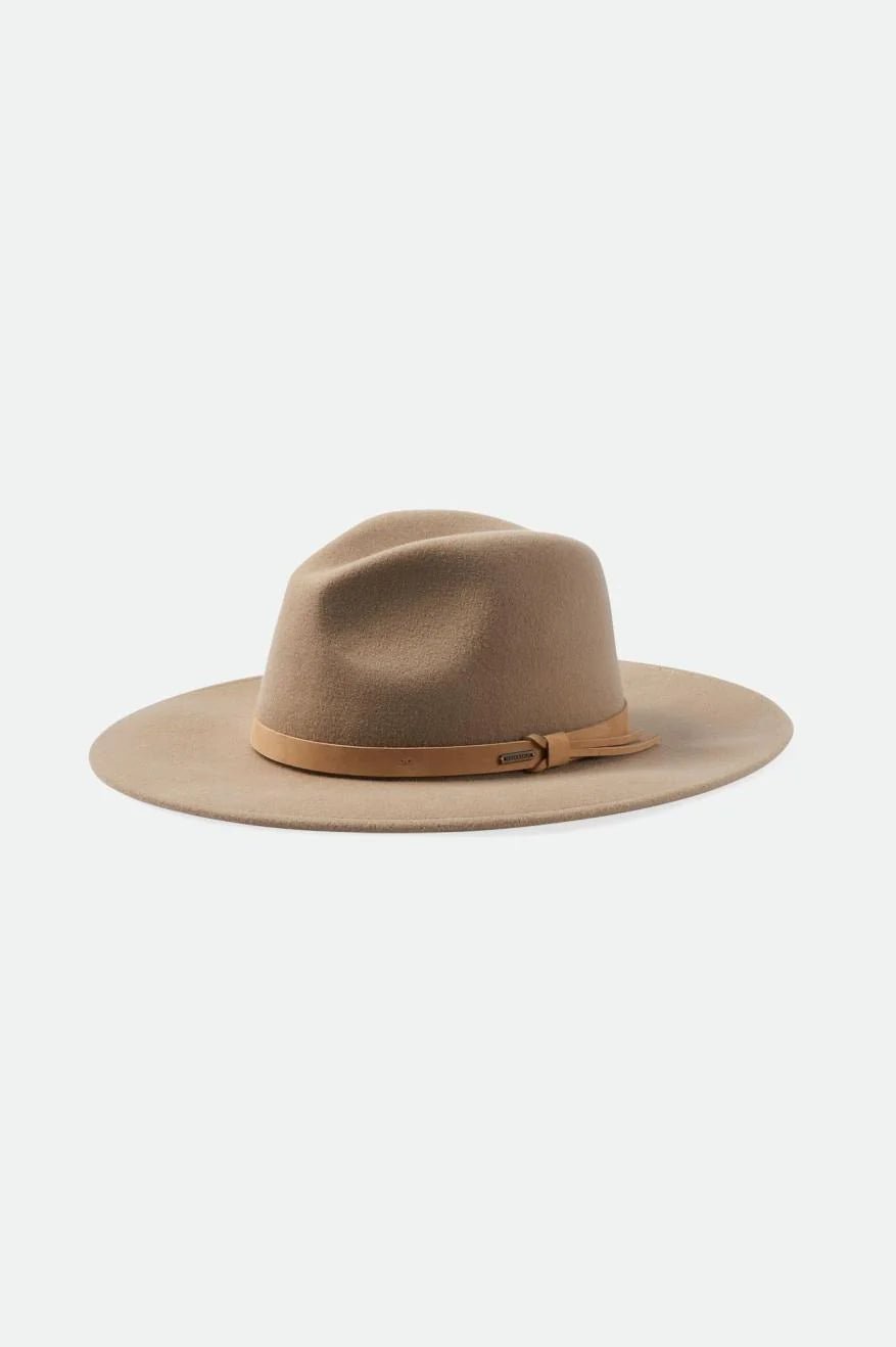 Field Proper Hat - Sand - Wide Brim Hat - Brixton - Women's fashion at The Freedom State