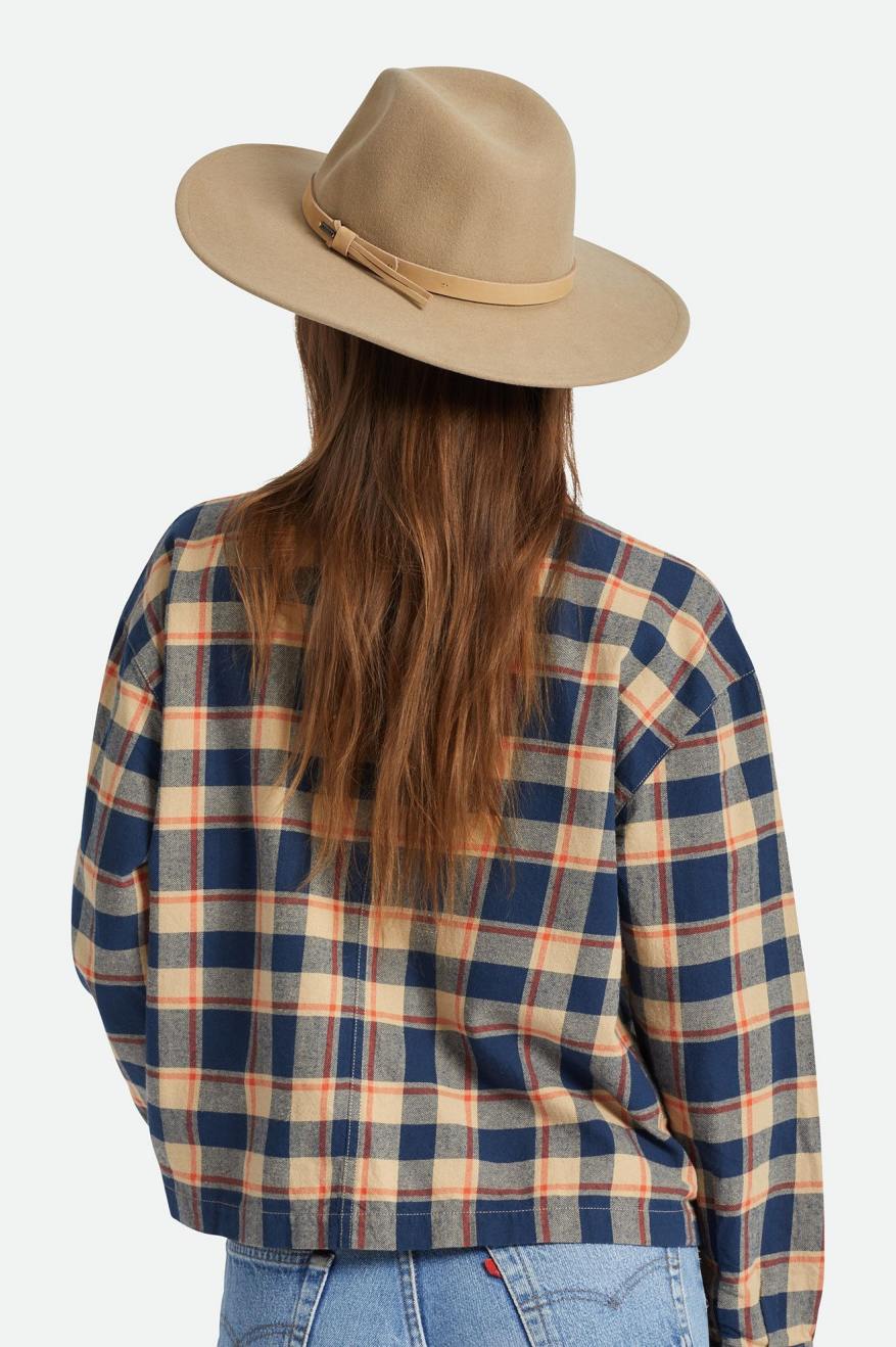Field Proper Hat - Sand - Wide Brim Hat - Brixton - Women's fashion at The Freedom State