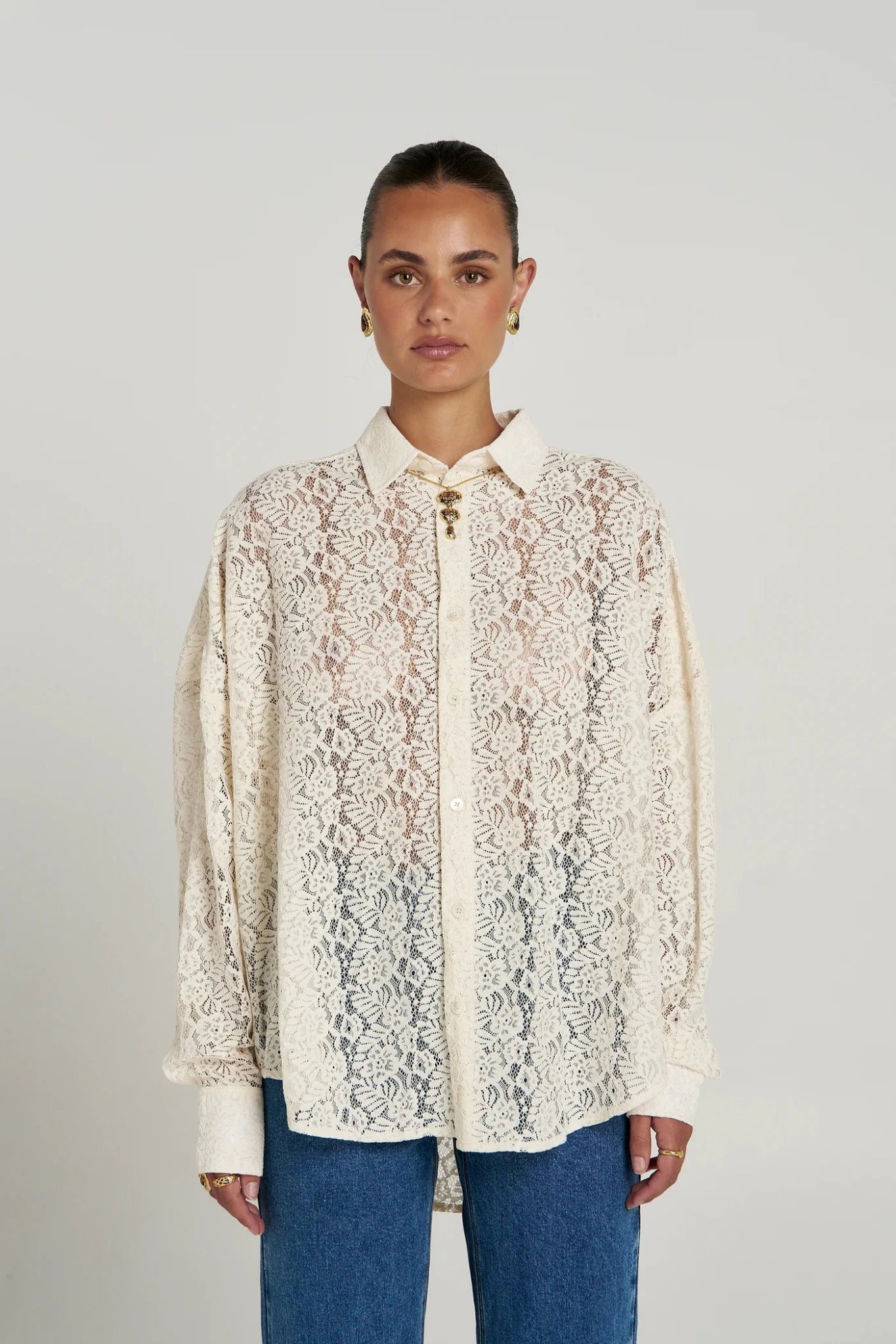 Fleur LS Shirt - Ecru - Shirts - Summi Summi - Women's fashion at The Freedom State