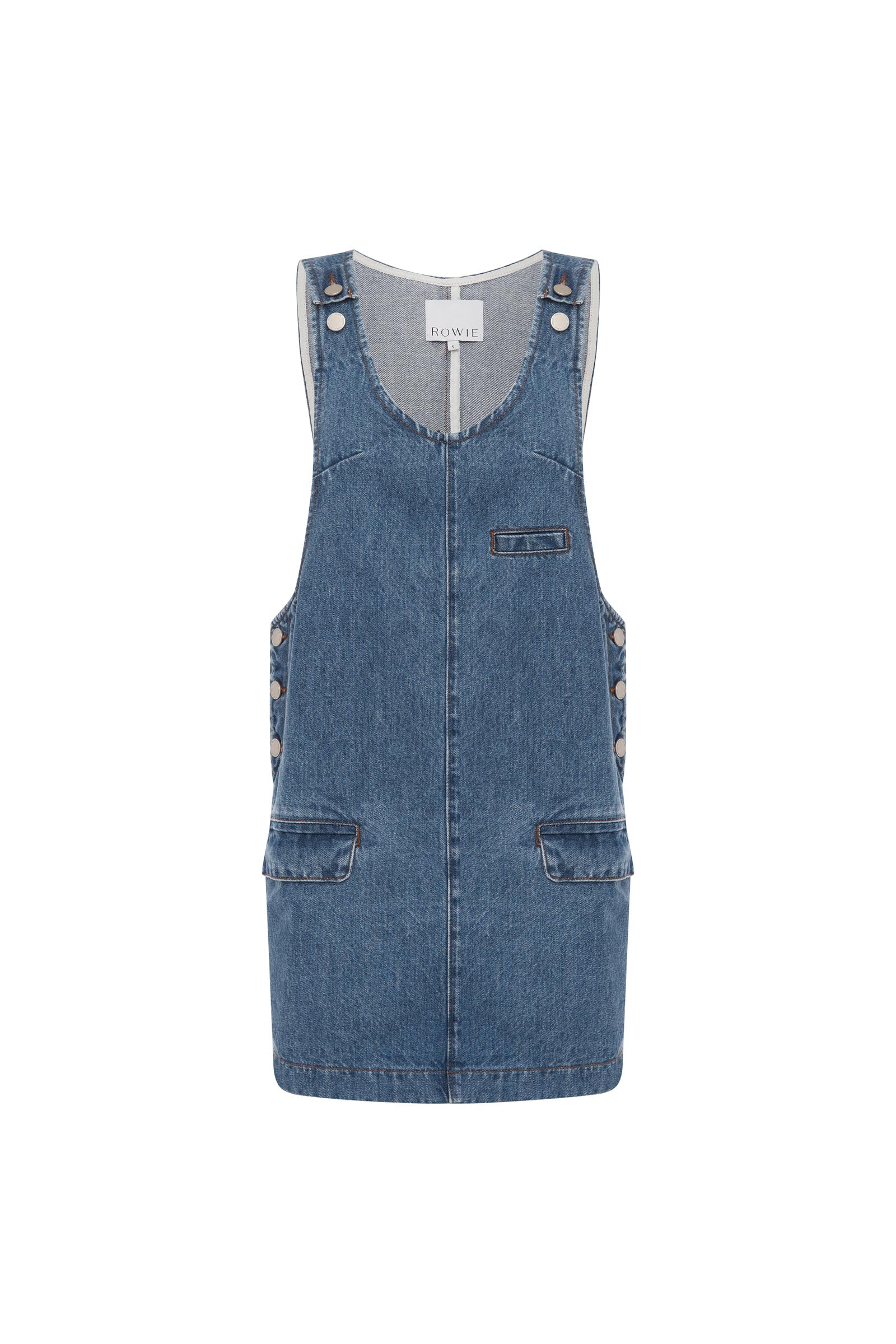 Franka Denim Mini Dress - Classic Wash