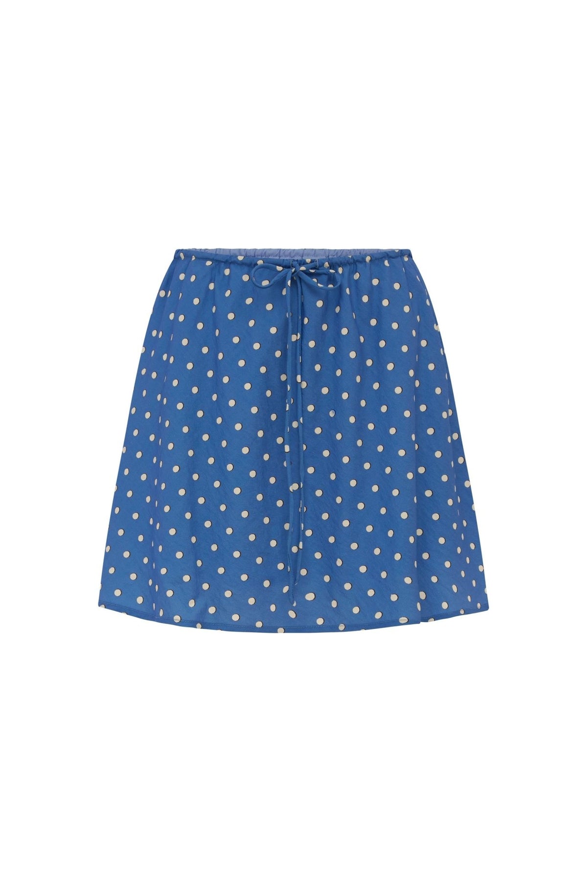 Frannie Silk Mini Skirt - Cornflower Spot - Skirts - Rowie The Label - Women's fashion at The Freedom State