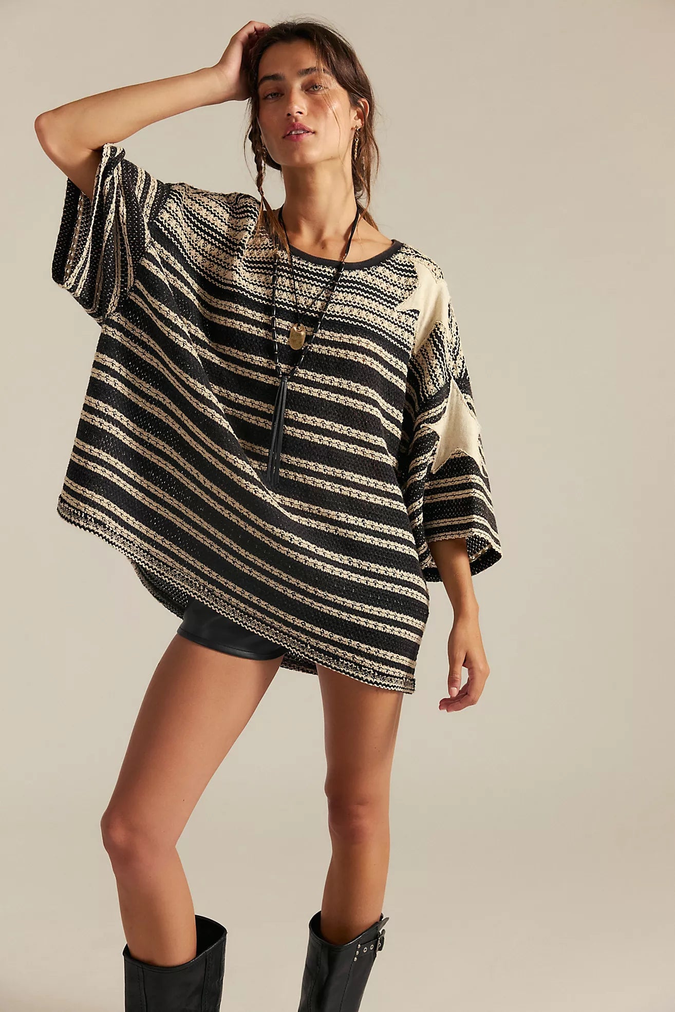 Fun In The Sun Tee - Oreo - T-Shirts - Free People - Women's fashion at The Freedom State