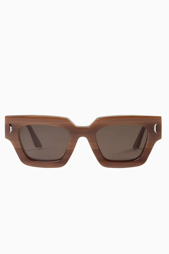 Ghost | Sunglasses - Mocha Quartz w. Silver Metal Trim / Brown Lens
