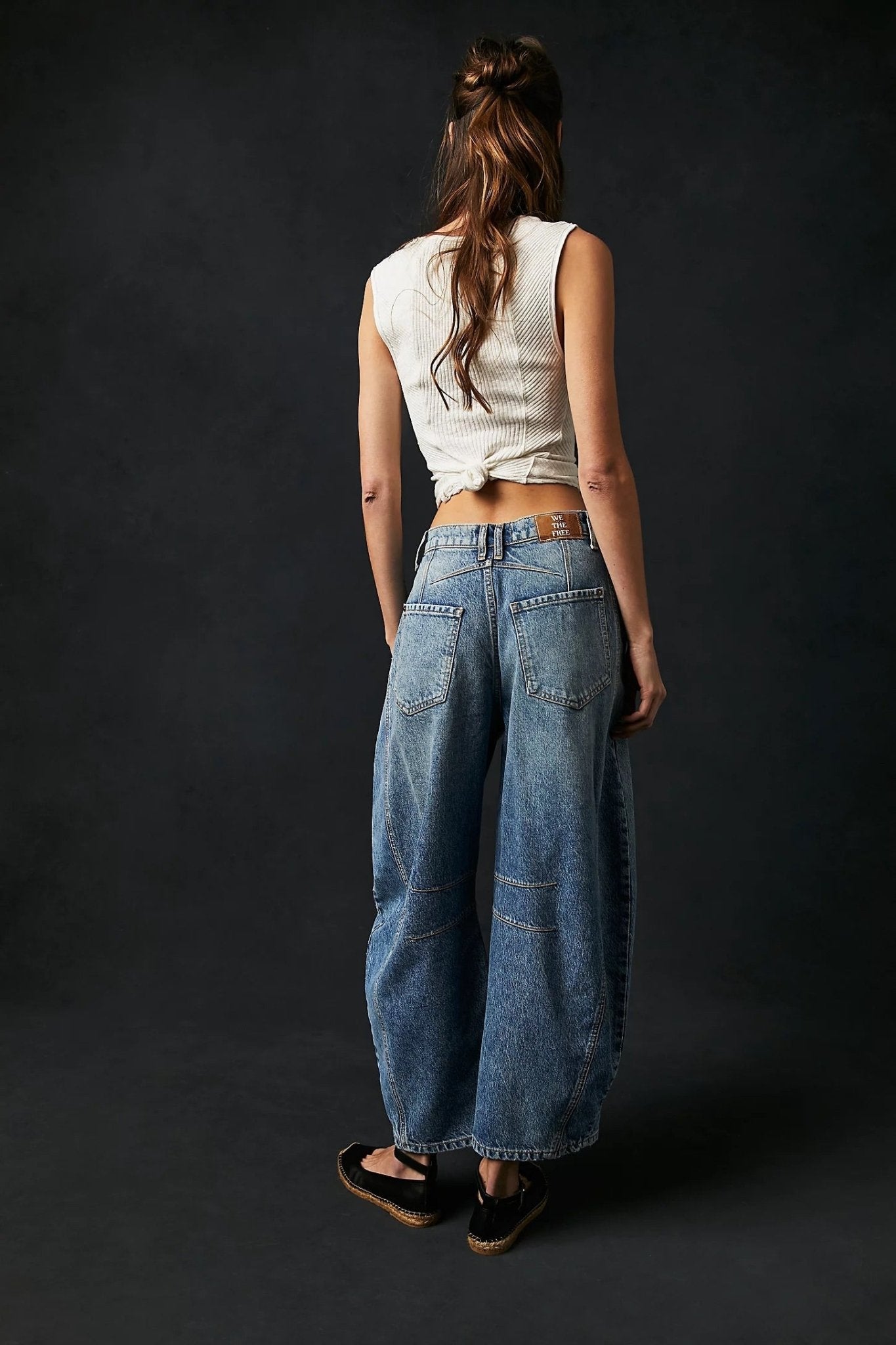 Good Luck Barrel Jean - Ultra Light Beam - Jeans - Free People - Women's fashion at The Freedom State