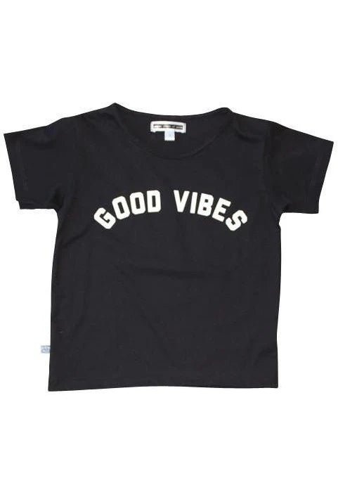 Good Vibes Kids Tee - Black - Kids - Sweet Child Of Mine - Women's fashion at The Freedom State