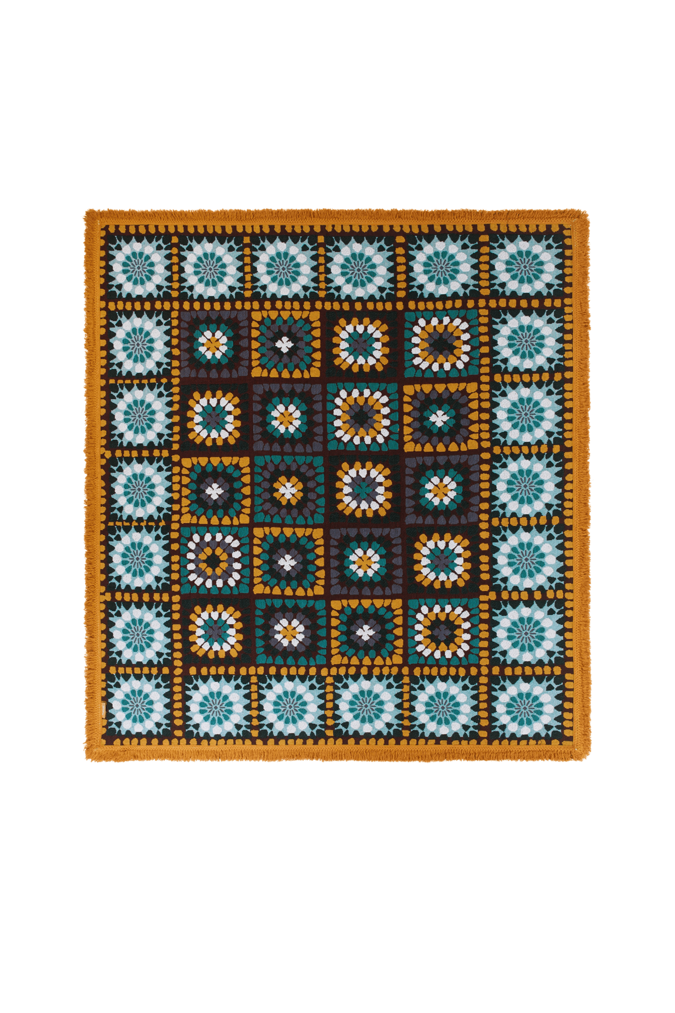 Granny Square Throw - Kingfisher - Rugs & Throws - Wandering Folk - Women's fashion at The Freedom State