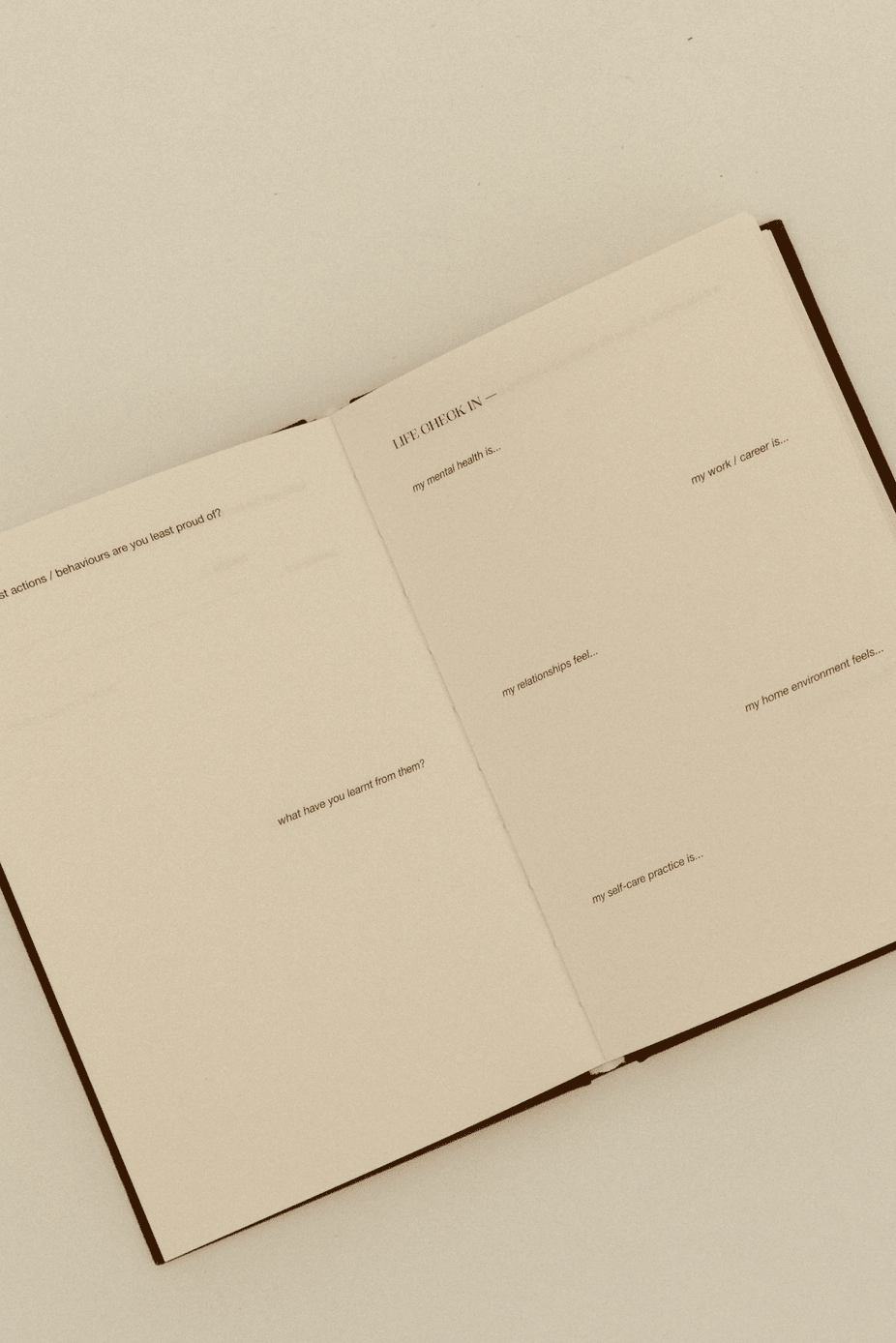 Guided Journal - Chocolate - Journals - Words Of Introspection - Women's fashion at The Freedom State