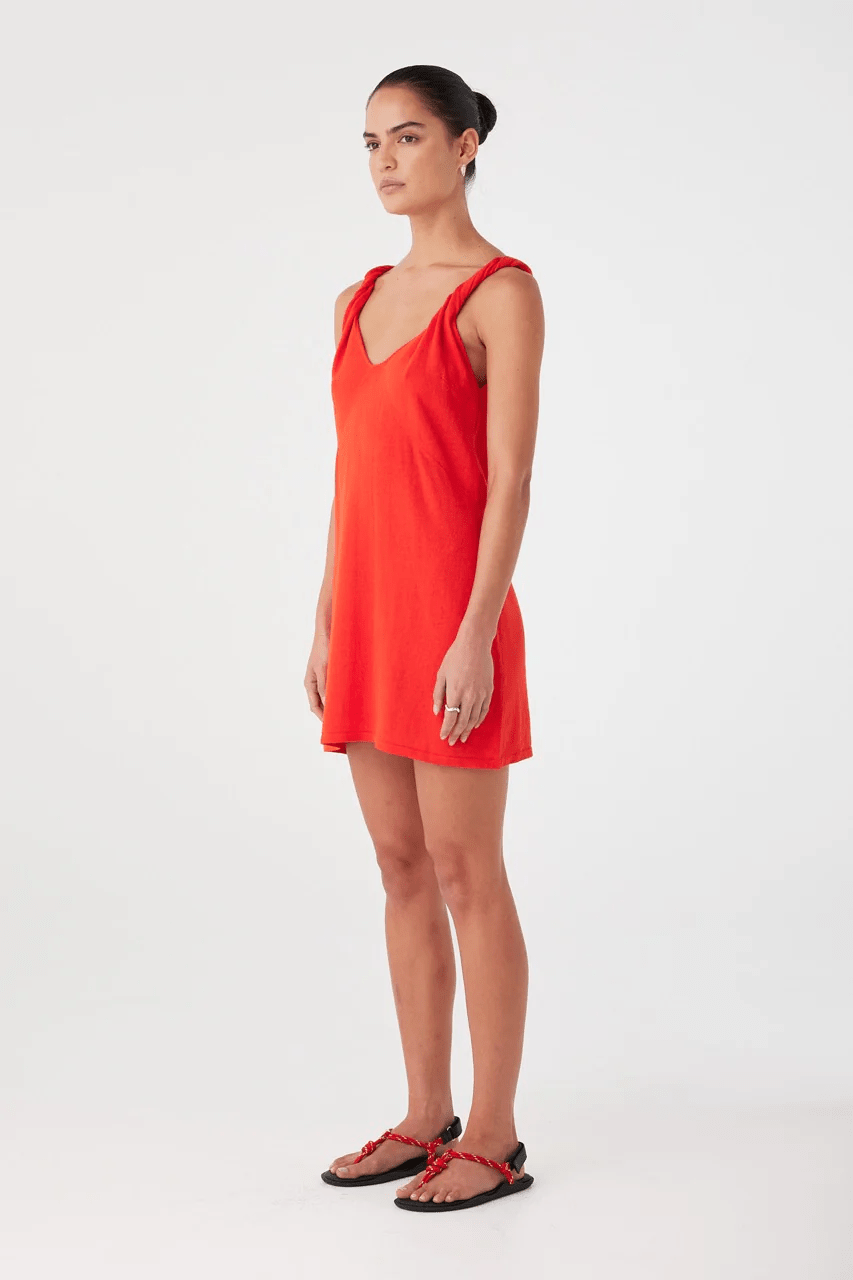 Hara Mini Dress - Hibiscus - Mini Dresses - Arcaa Movement