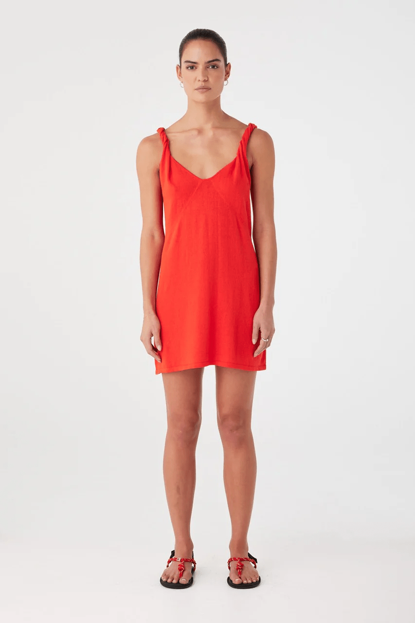 Hara Mini Dress - Hibiscus - Mini Dresses - Arcaa Movement