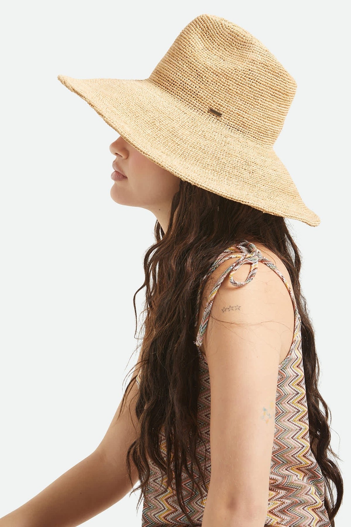 Helena Straw Sun Hat - Tan - Straw Hat - Brixton - Women's fashion at The Freedom State