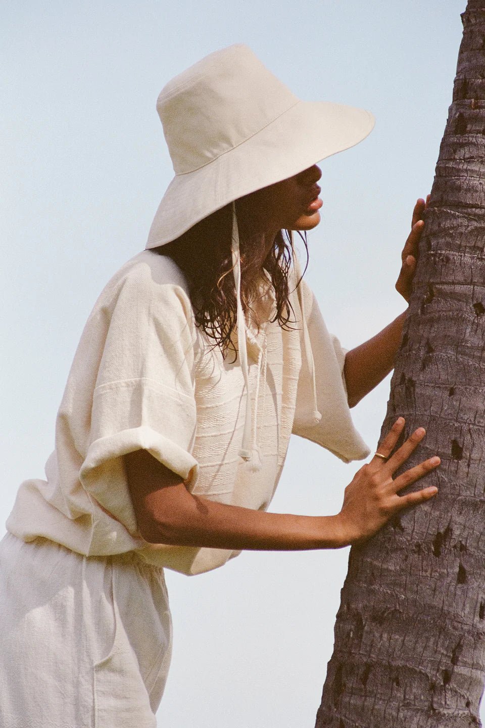 Holiday Bucket - Beige Canvas - Bucket Hats - Lack Of Color - Women's fashion at The Freedom State