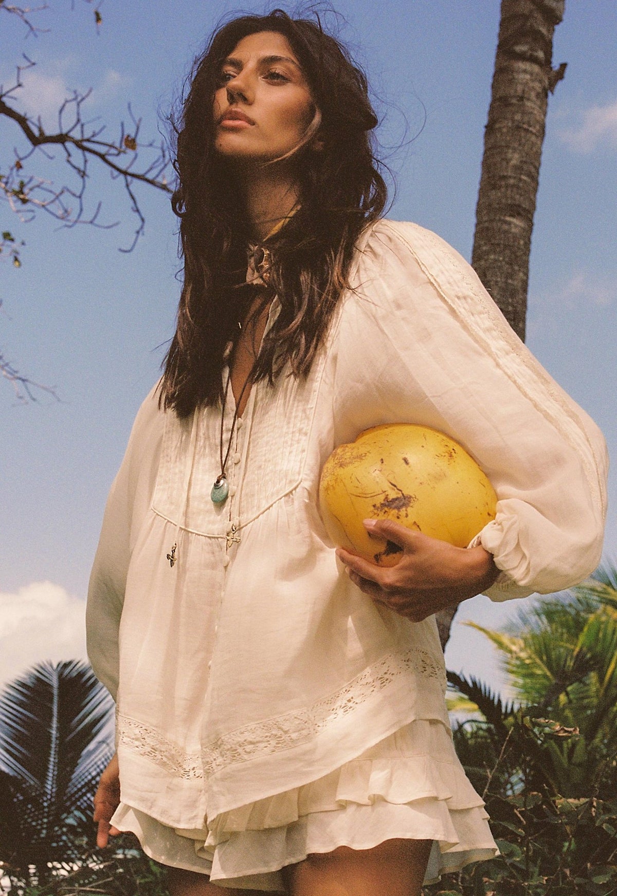 Ines Boho Blouse - Light Sand - Fashion Tops - Spell - Women's fashion at The Freedom State