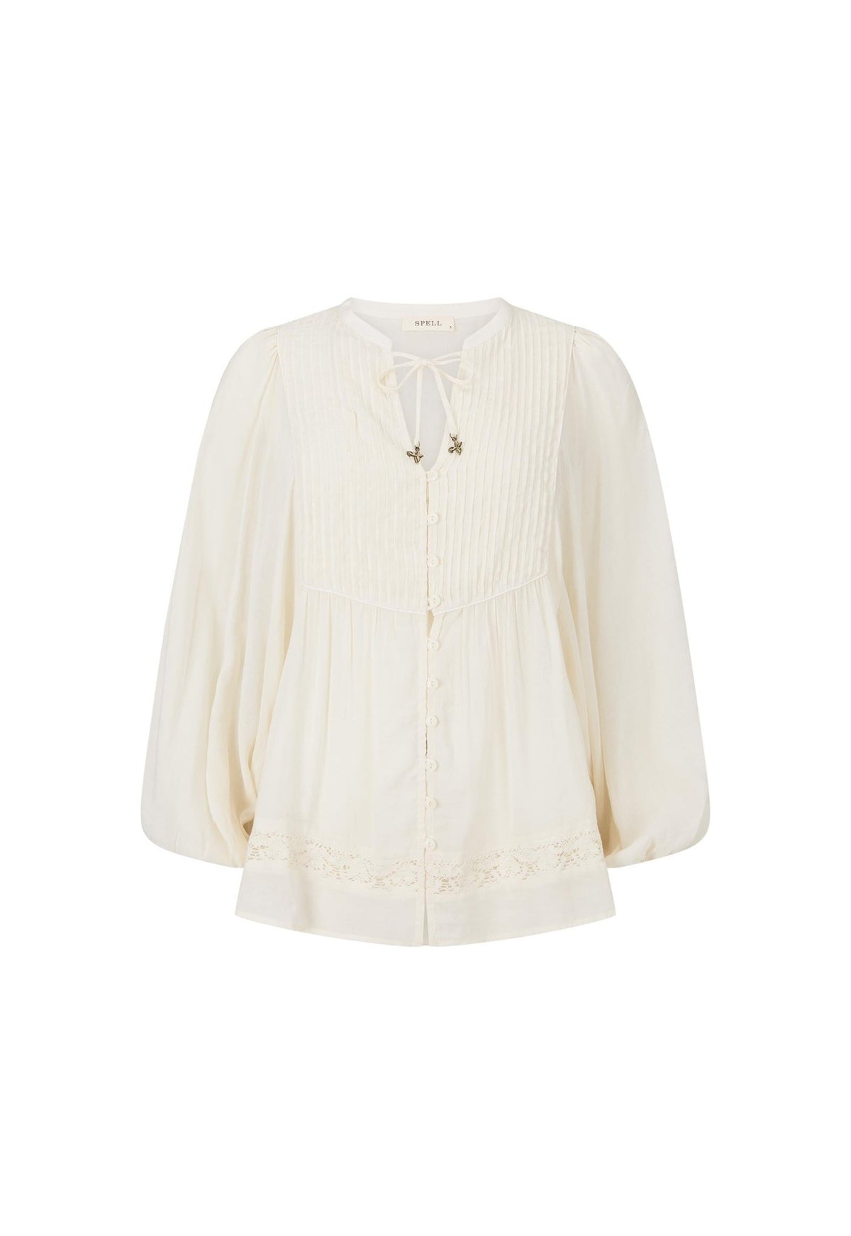 Ines Boho Blouse - Light Sand - Fashion Tops - Spell - Women's fashion at The Freedom State