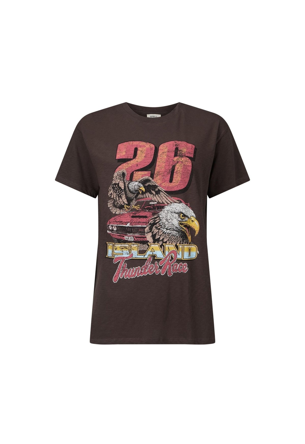 Island Thunder Tee - Charcoal - T-Shirts - Spell - Women's fashion at The Freedom State