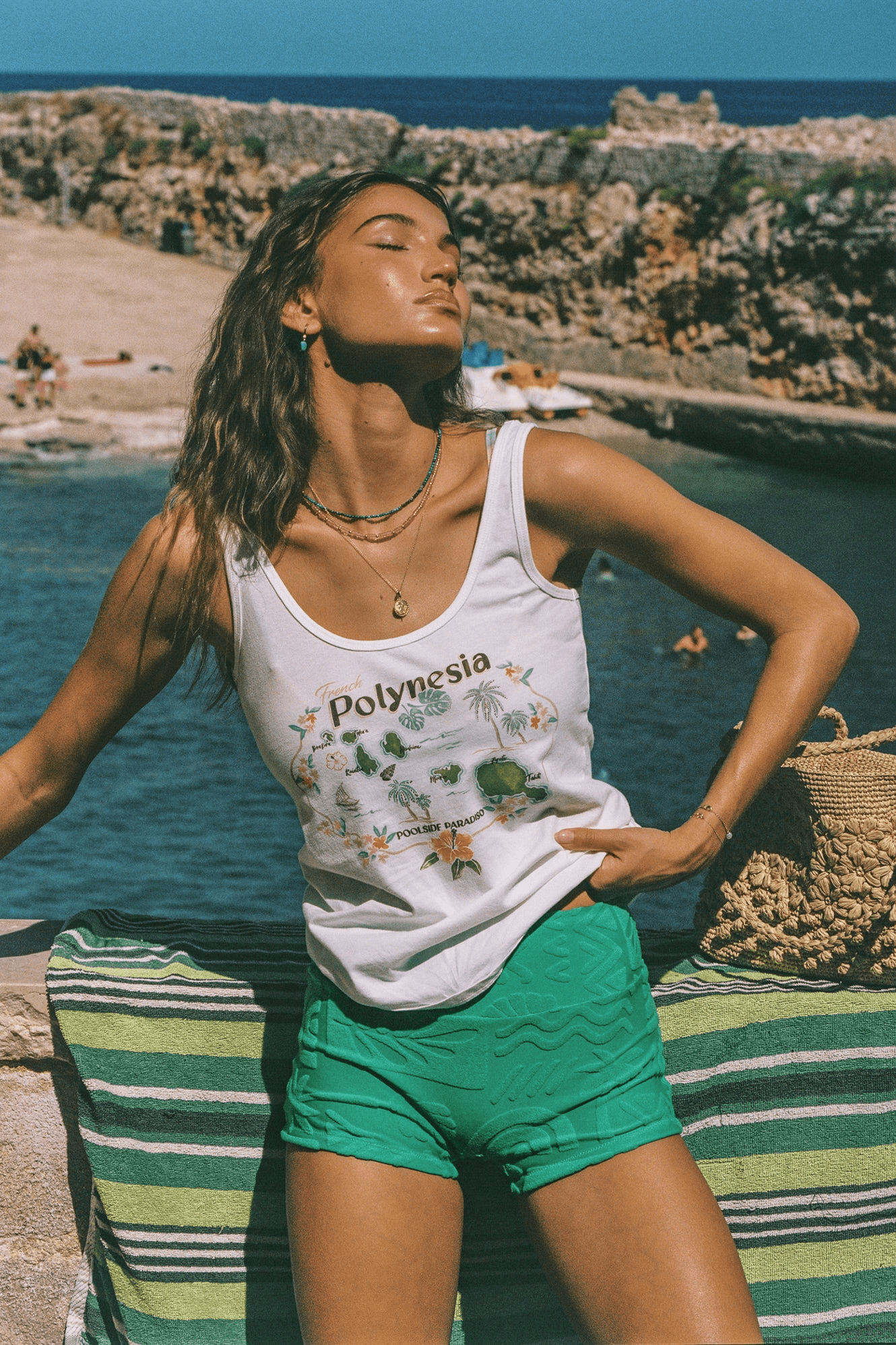 Isola Tank - Vanilla - Singlets - Poolside Paradiso