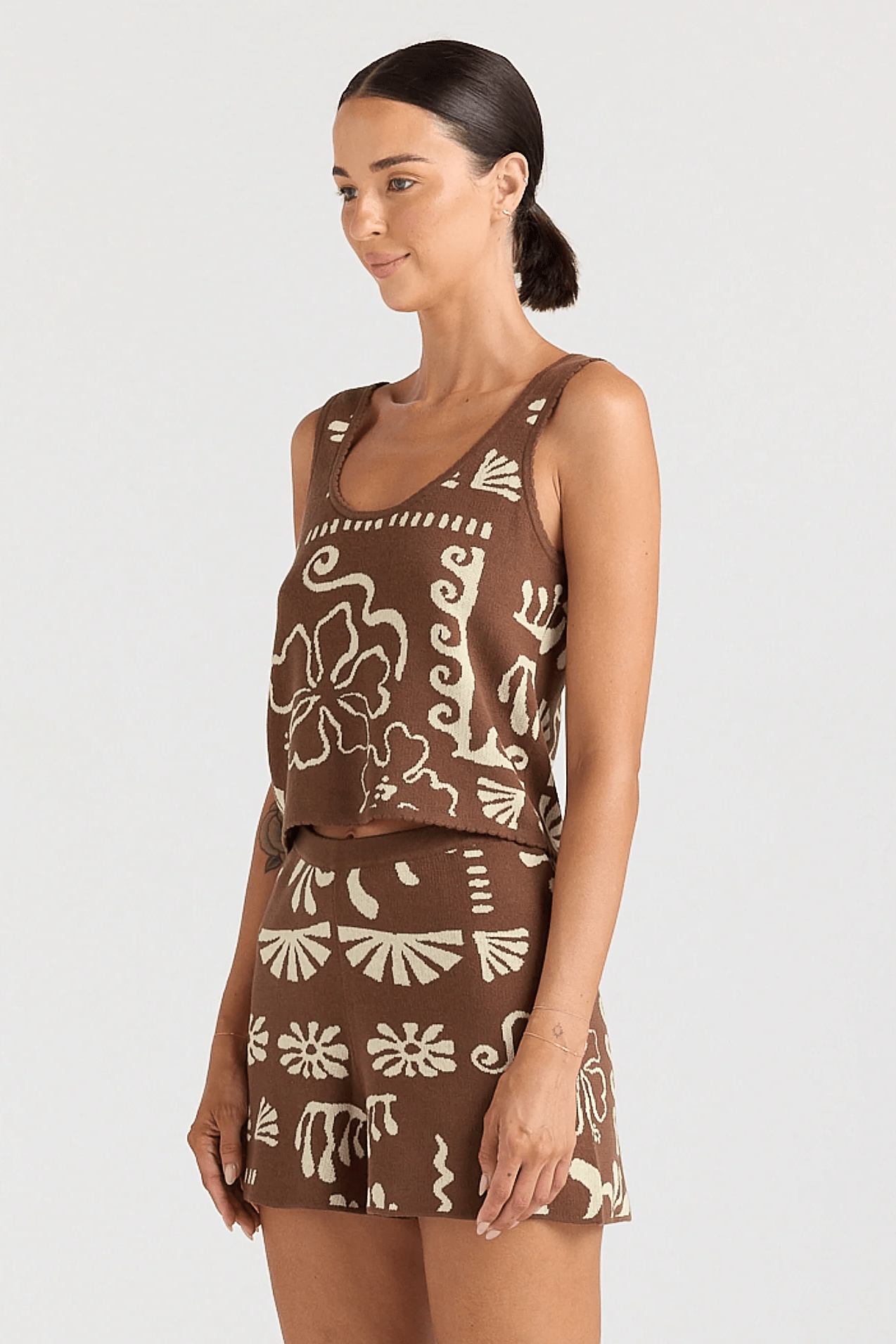 Jamaica Singlet Top - Coco - Singlets - Poolside Paradiso