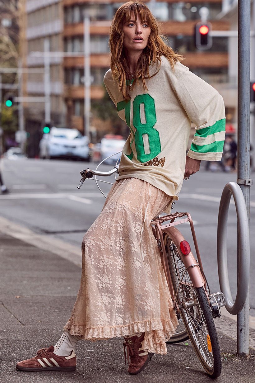 Labyrinth Lace Maxi Skirt - Peach Bliss - Skirts - Spell - Women's fashion at The Freedom State