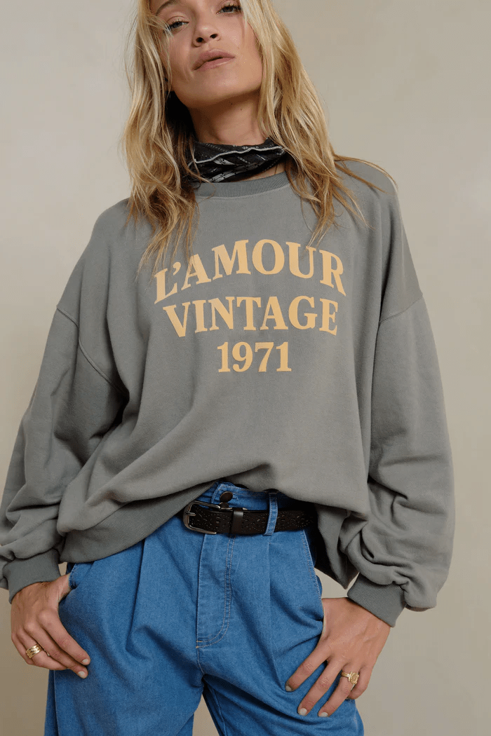 L'Amour Vintage Sweater - Faded Green - Jumpsuits & Playsuits - Lilya - Women's fashion at The Freedom State