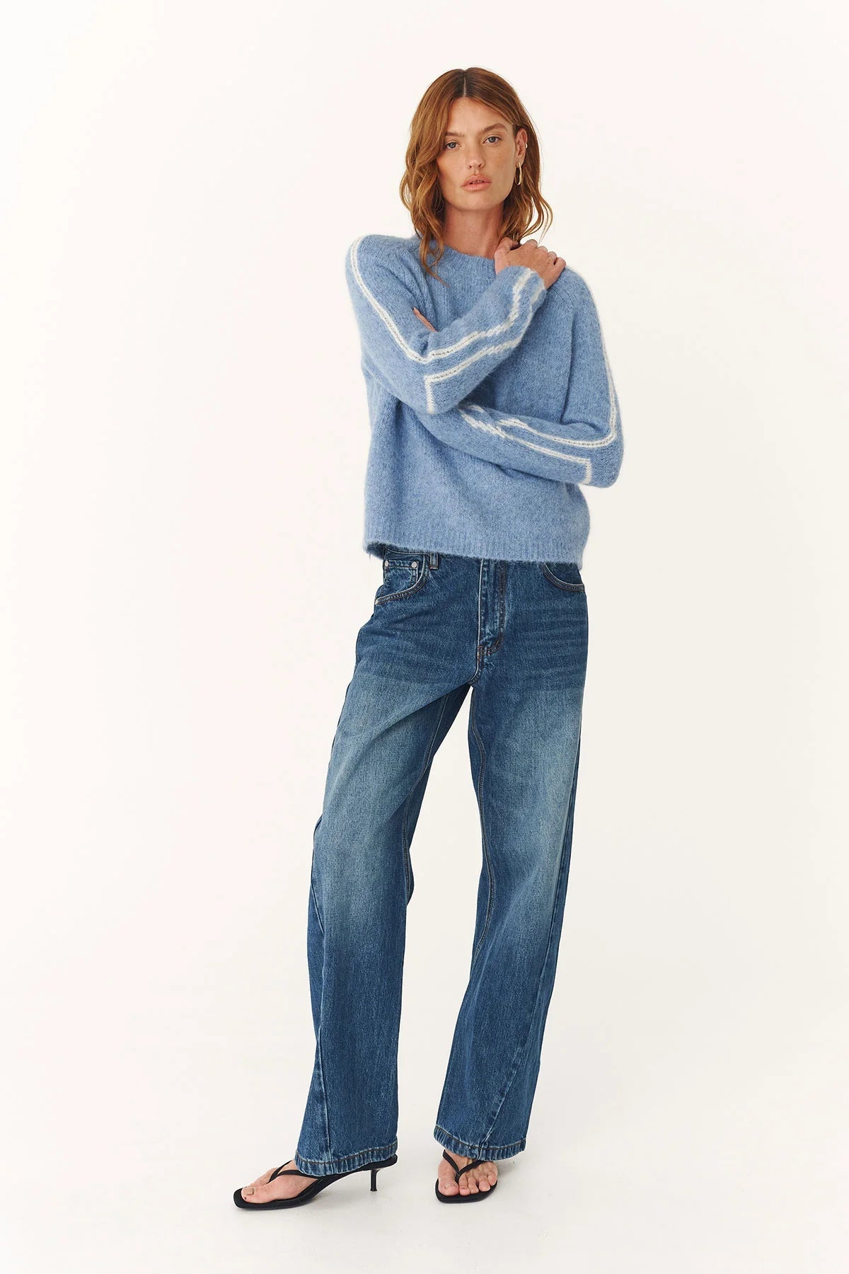 Lana Knit Jumper - Sky - Knitwear - Rowie The Label - Women's fashion at The Freedom State