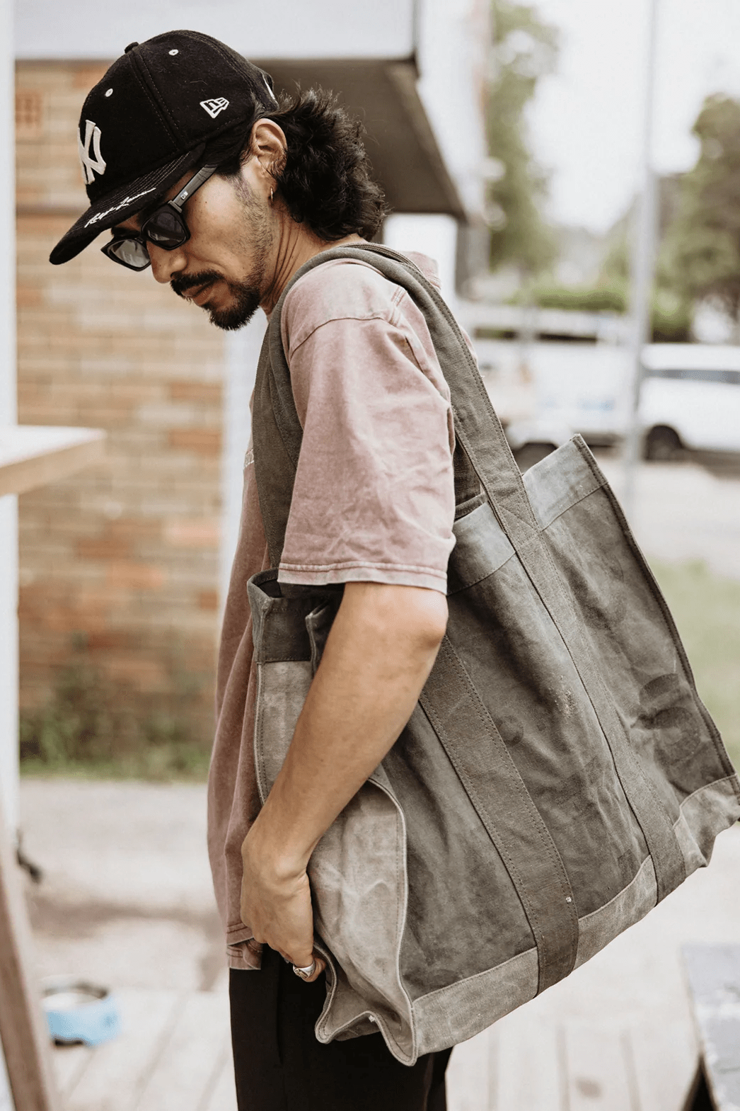 Land of Mates Up - cycled Tote - Khaki - Bags - Pony Rider - Women's fashion at The Freedom State