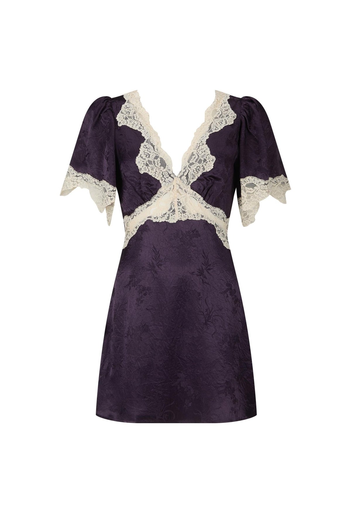 Lasiandra Lace Mini Dress - Deep Violet - Mini Dresses - Spell - Women's fashion at The Freedom State