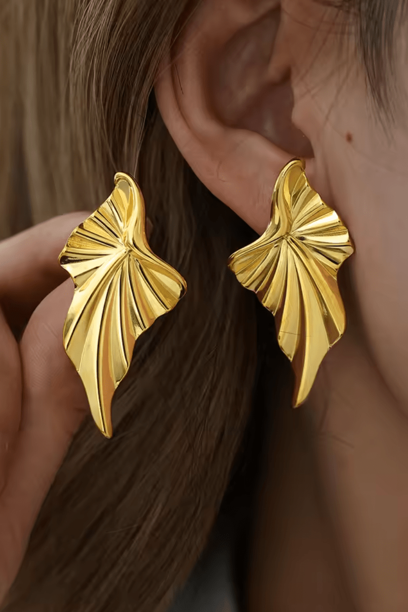 Leaf Earring - Gold - Earrings - The Freedom State - Women's fashion at The Freedom State